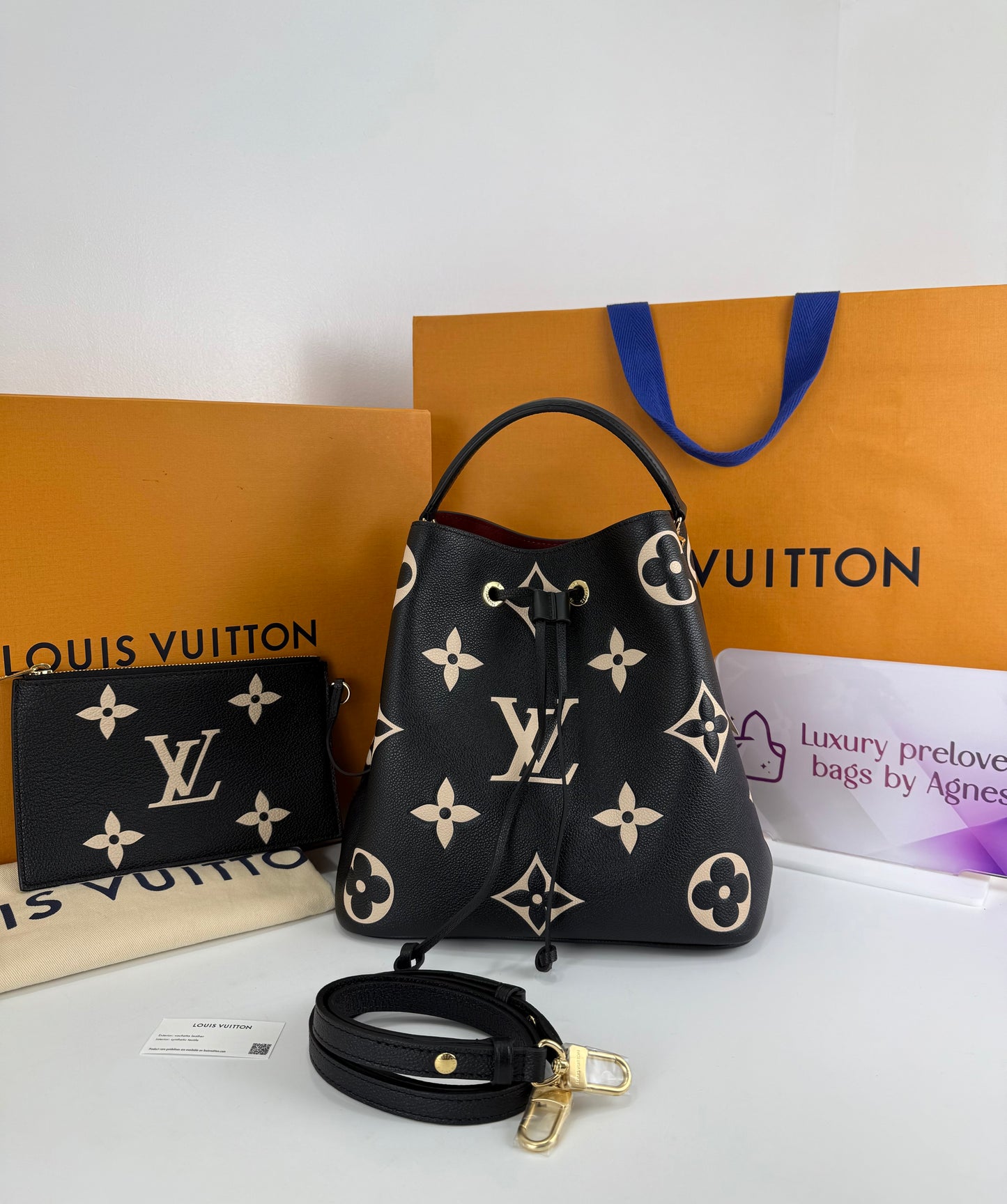 Louis Vuitton Neo Noe MM Bucket Bag Empreinte Leather