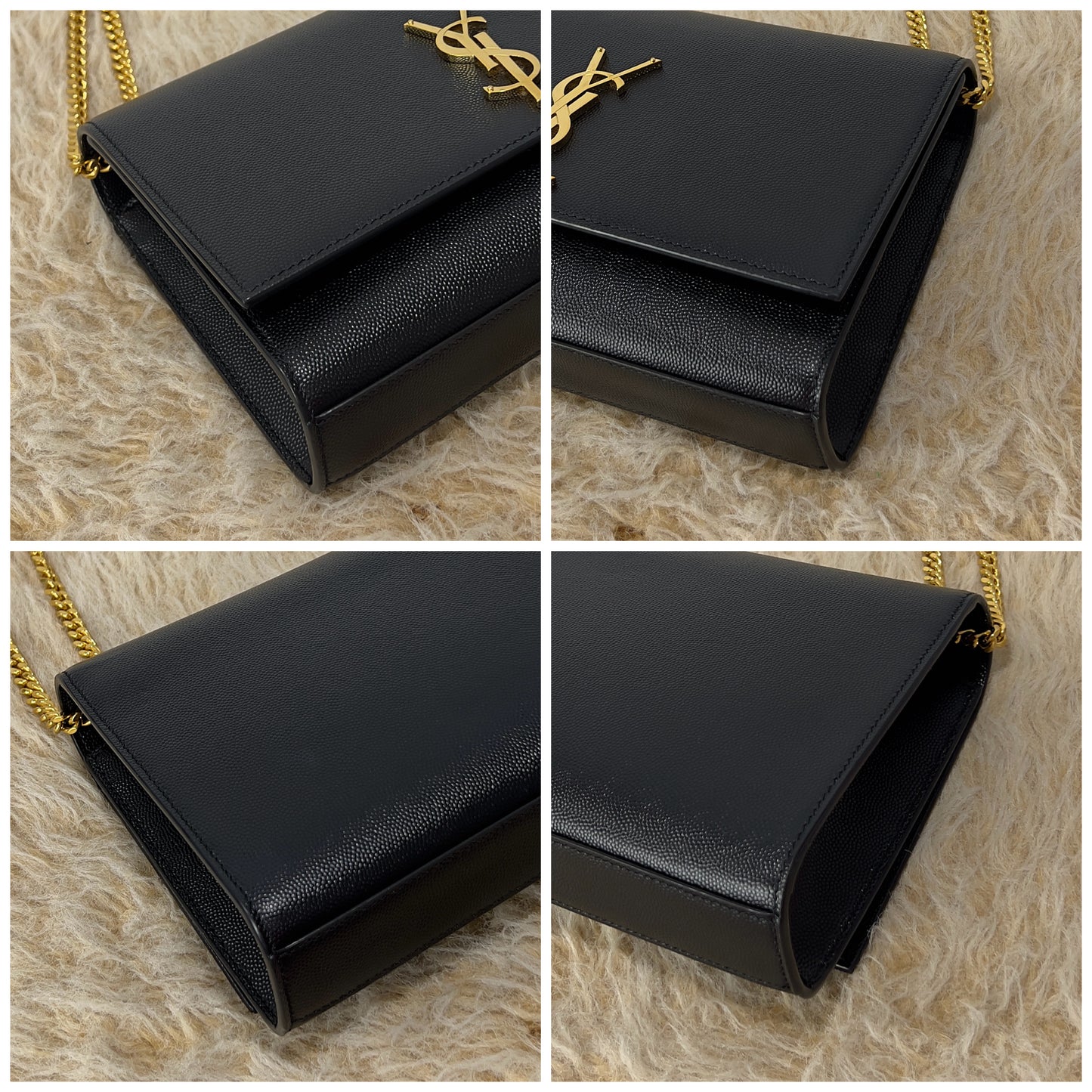 Saint Laurent Kate Medium In Grain De Poudre
Embossed Leather