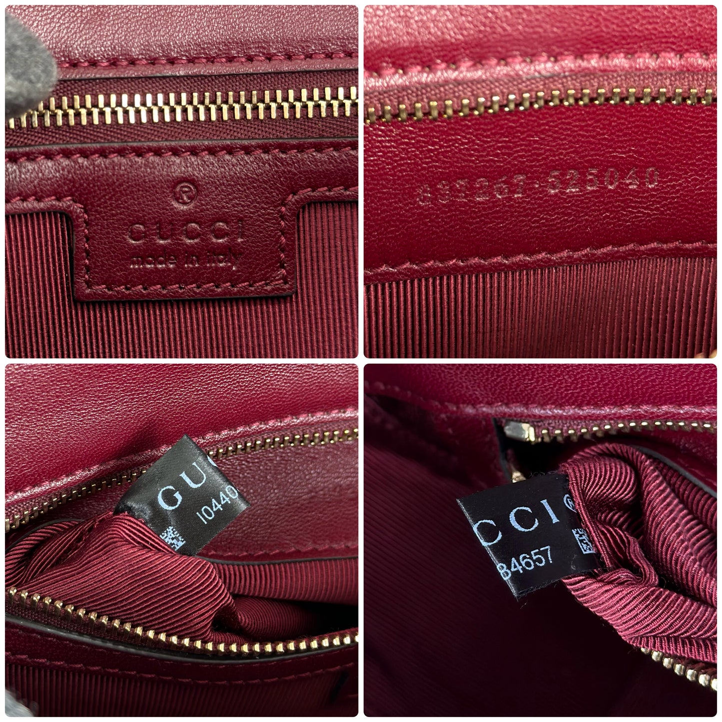 Gucci GG Marmont Medium In Rosso Ancora Red Leather