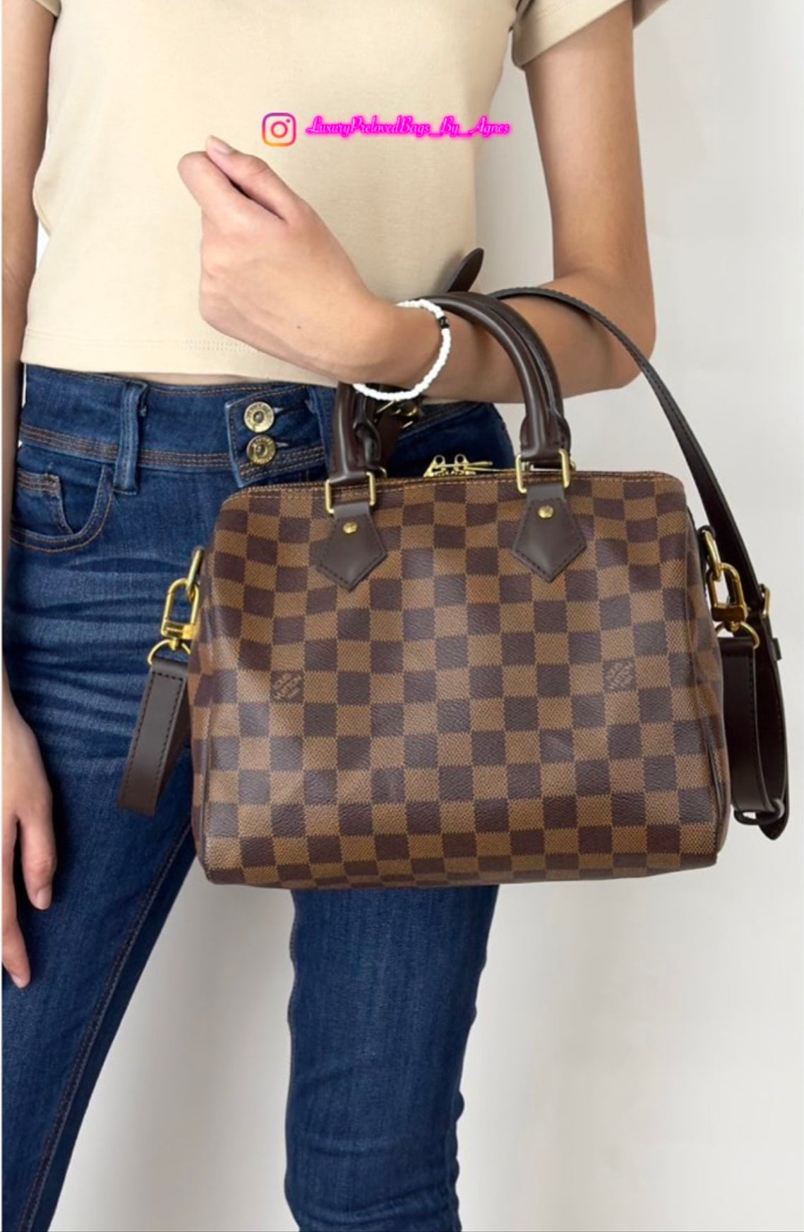 Loui Vuitton Bando 25 Damier Ebene