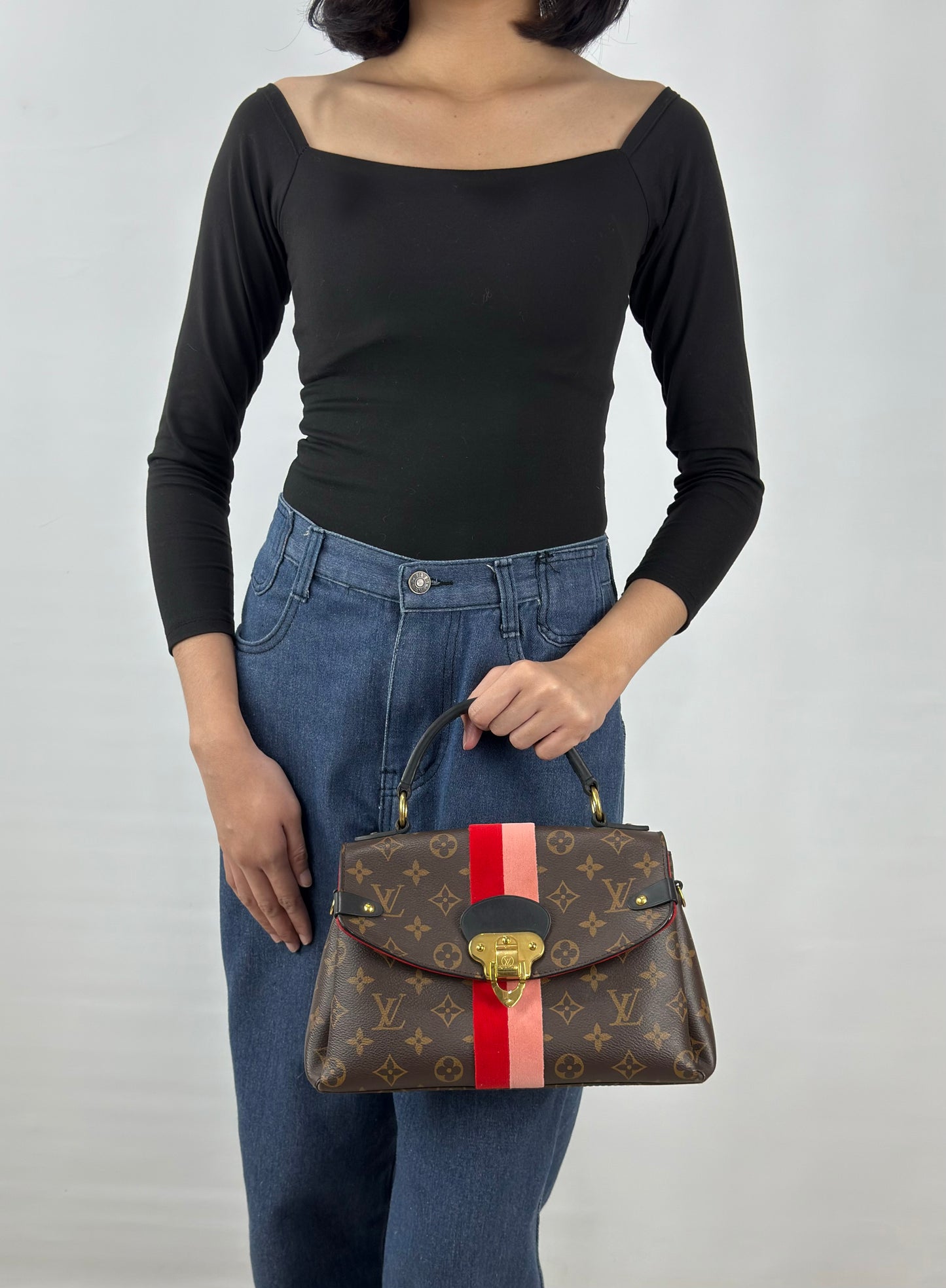 Louis Vuitton Georges BB Monogram In Coquelicot Peach