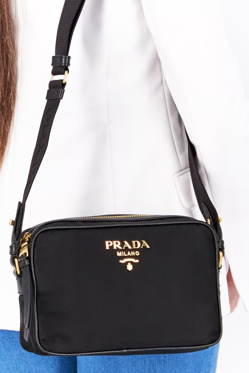 Prada Tessuto Nylon Camera Crossbody Bag