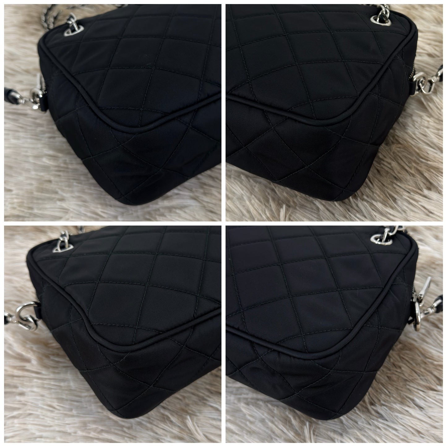 Prada Nylon Tessuto Impuntu Quilted Bandoliera