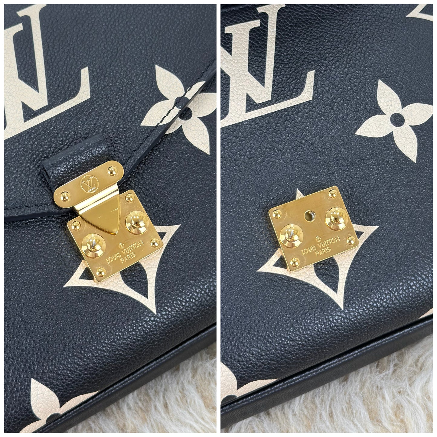Louis Vuitton Pochette Métis Bicolor Monogram Empreinte