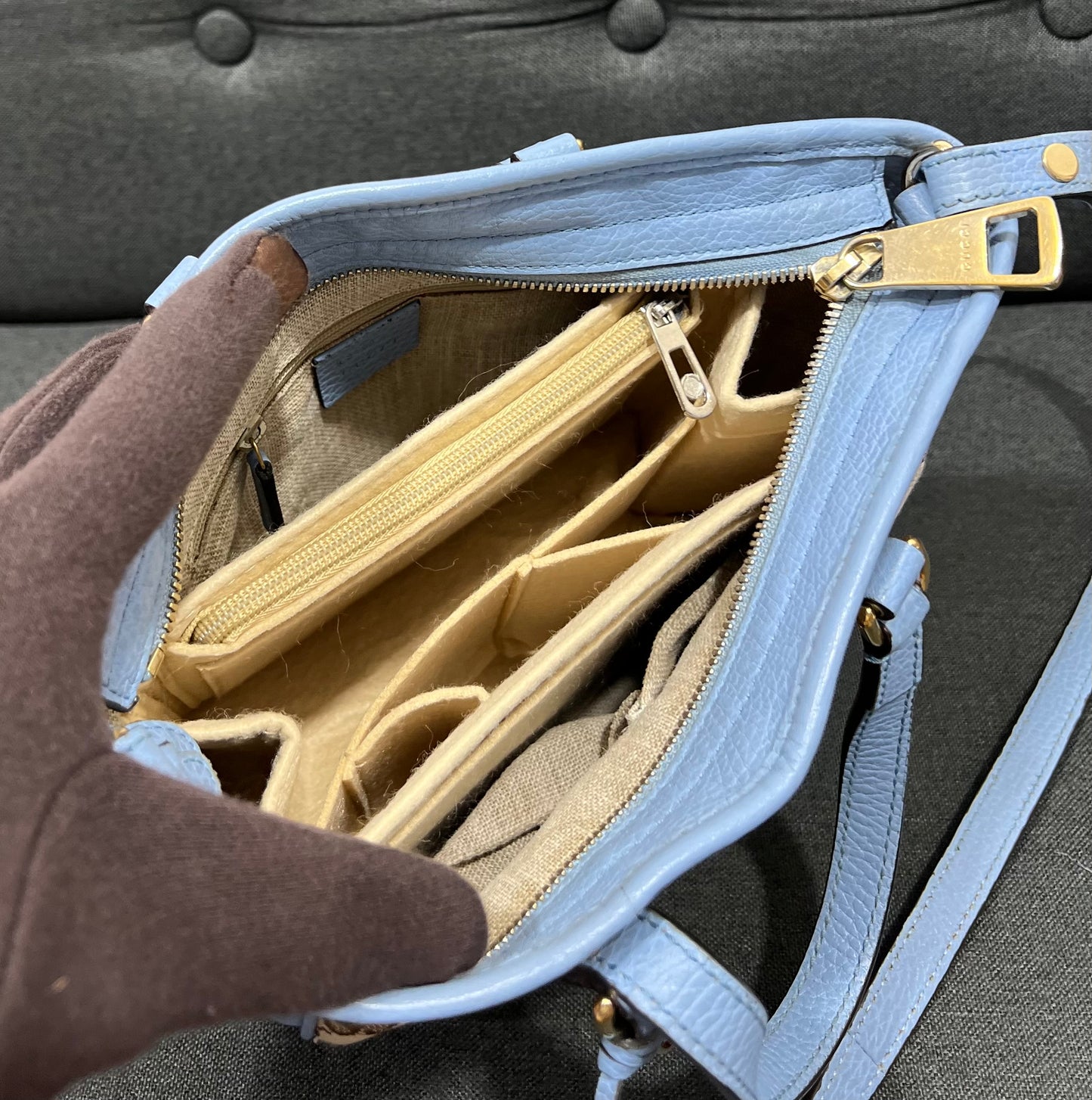 Gucci Bree GG Canvas Tote Bag