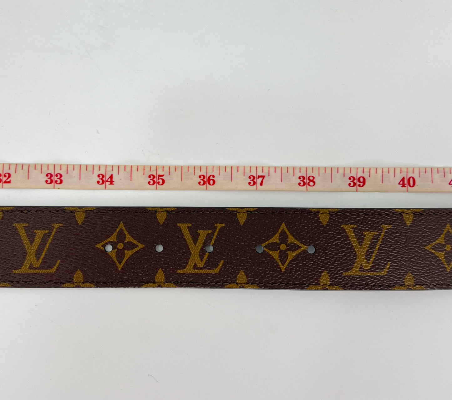 Louis Vuitton Monogram Canvas LV Initiales Reversible Belt 90/36