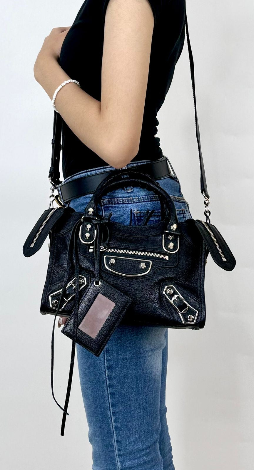 Balenciaga City metallic edge in MINI