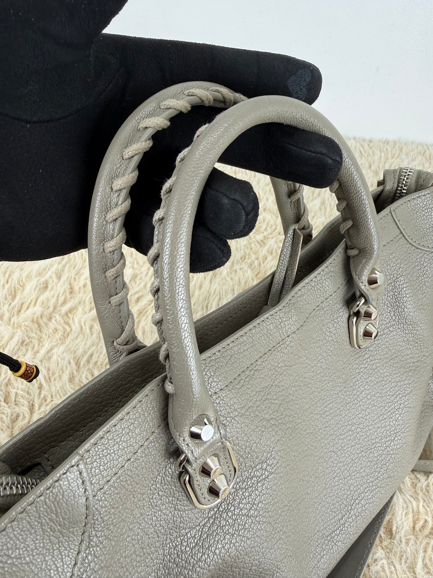 Balenciaga Metallic Eage Small City Bag