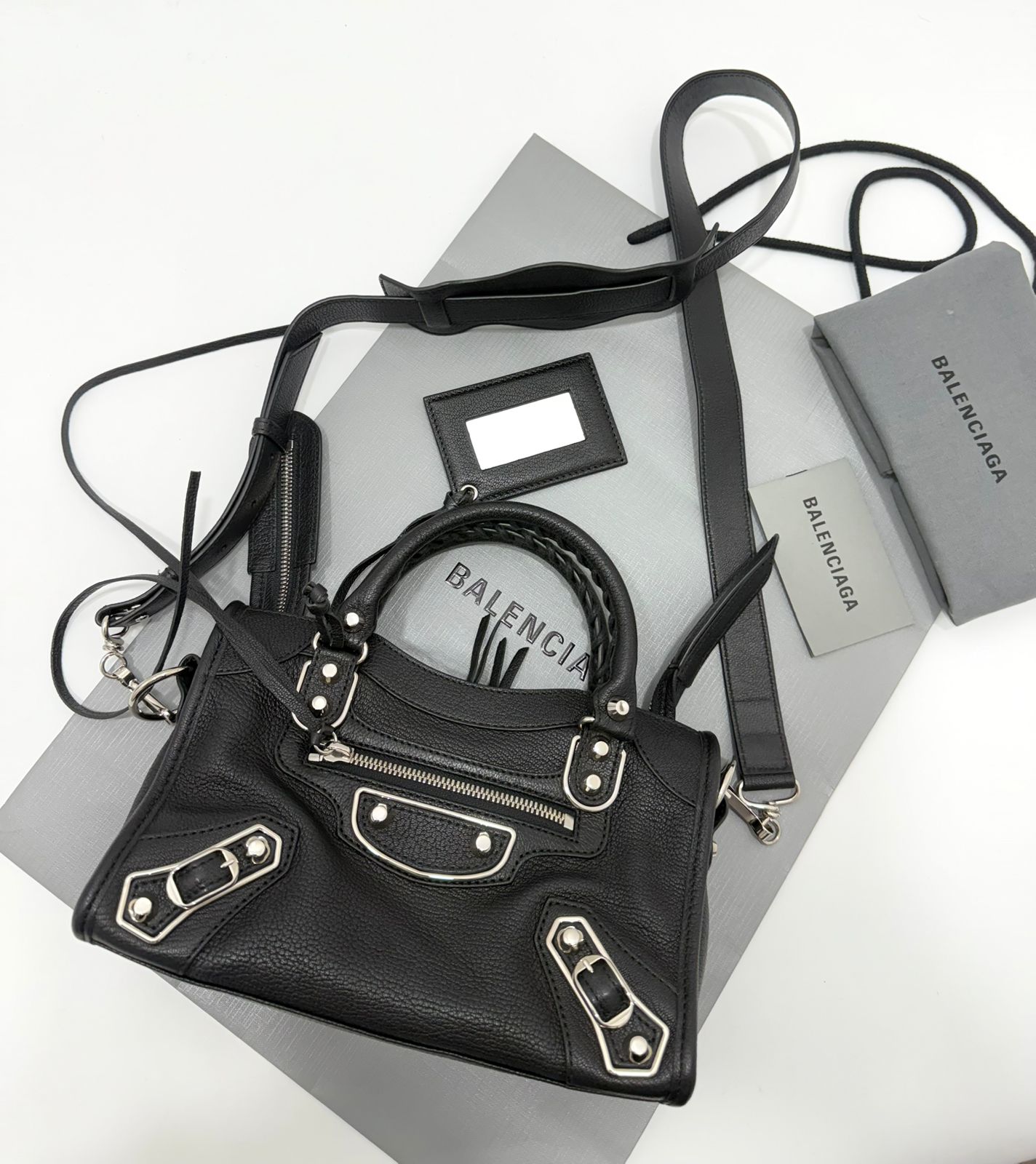 Balenciaga City metallic edge in MINI