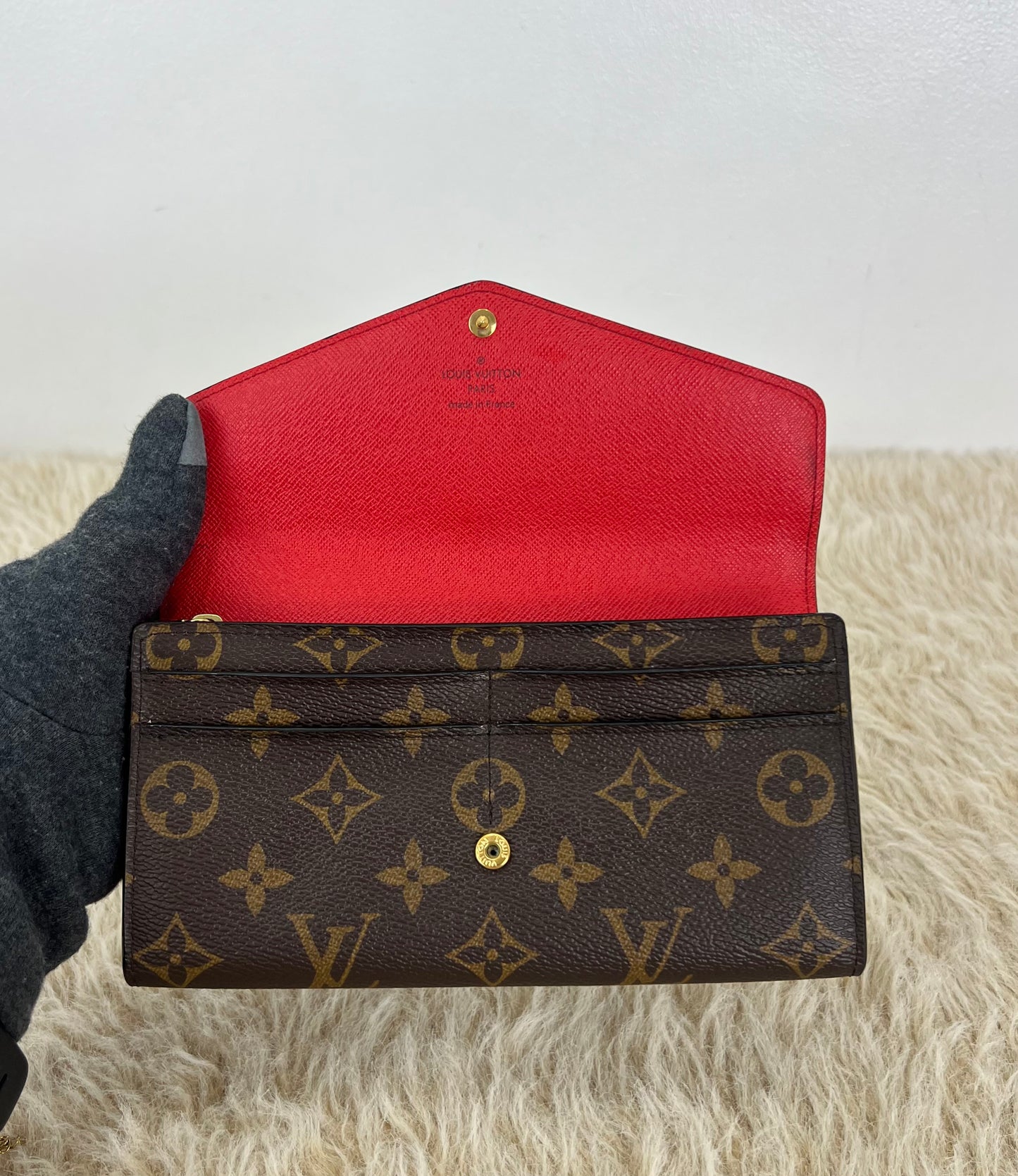 Louis Vuitton Monogram Canvas Sarah Wallet