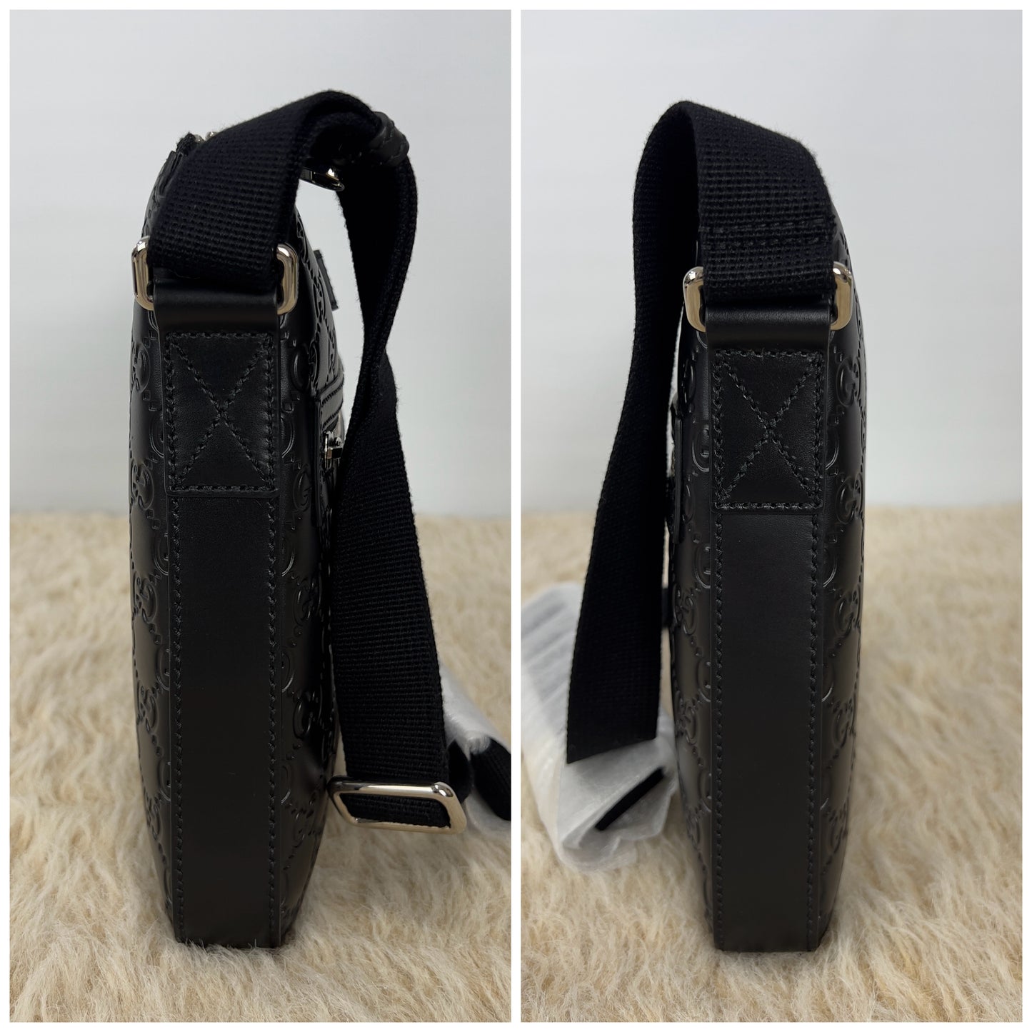 Gucci GG Signature Zip Messenger Bag