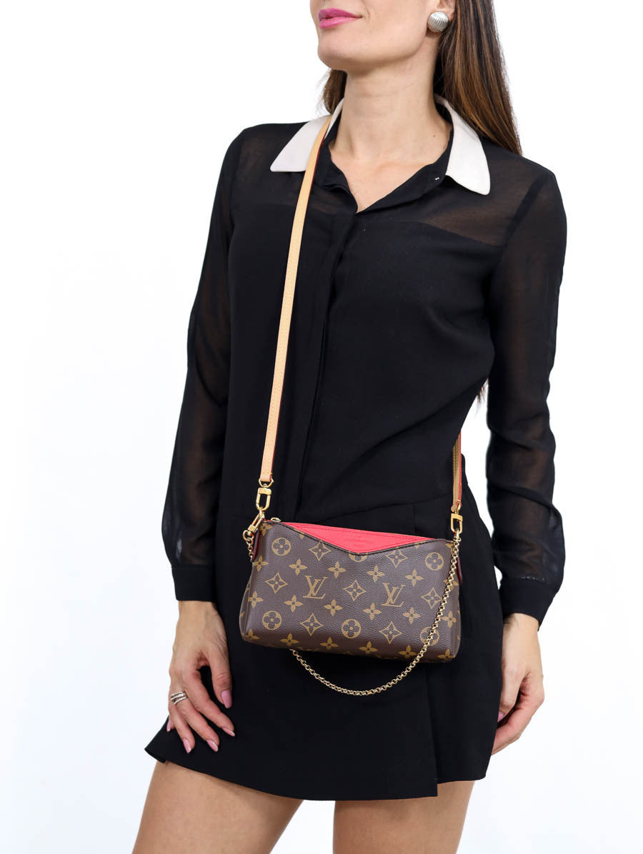 Louis Vuitton Pallas Cluth Monogram Canvas