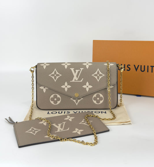 Louis Vuitton Felicie Pochette Monogram Empreinte Leather