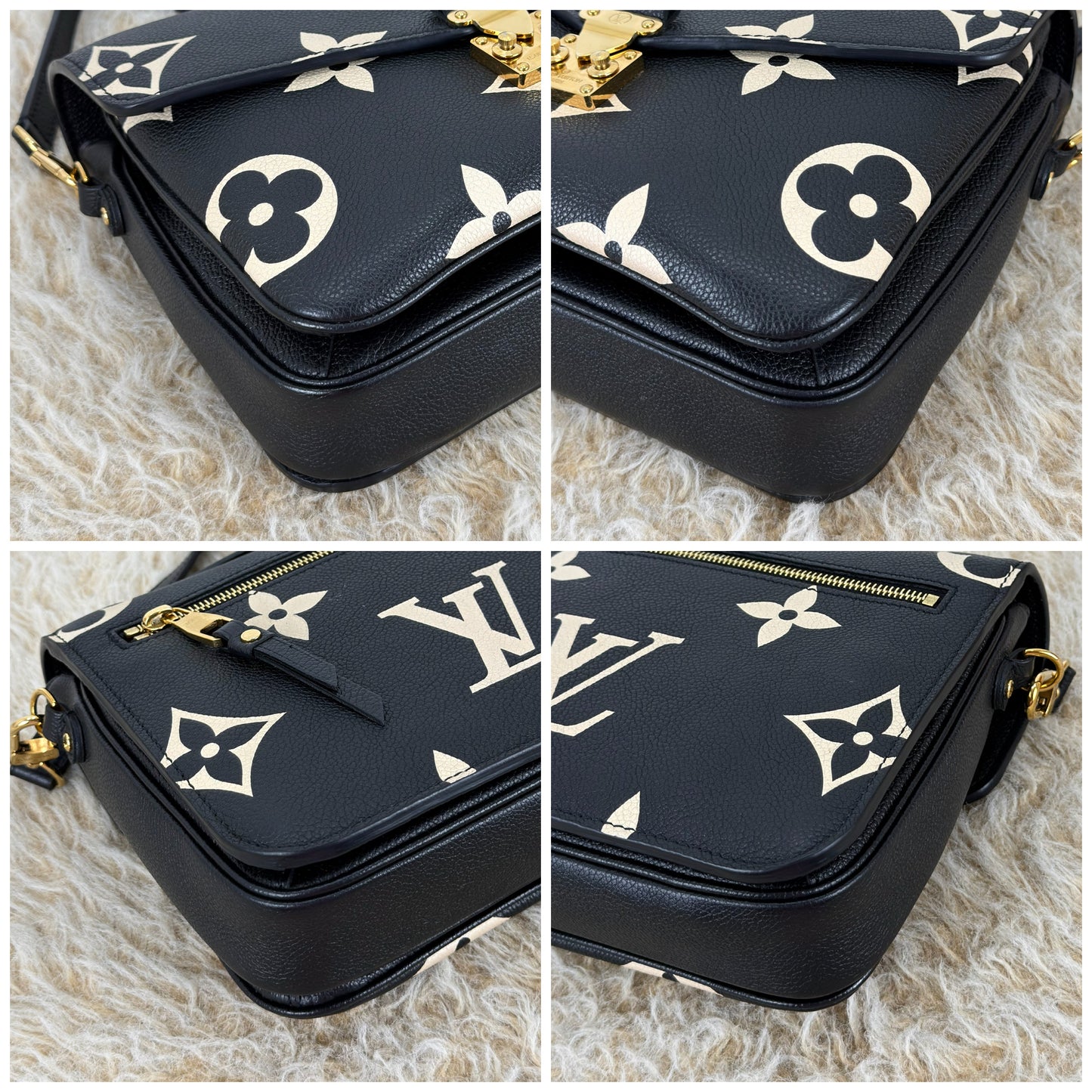 Louis Vuitton Pochette Métis Bicolor Monogram Empreinte