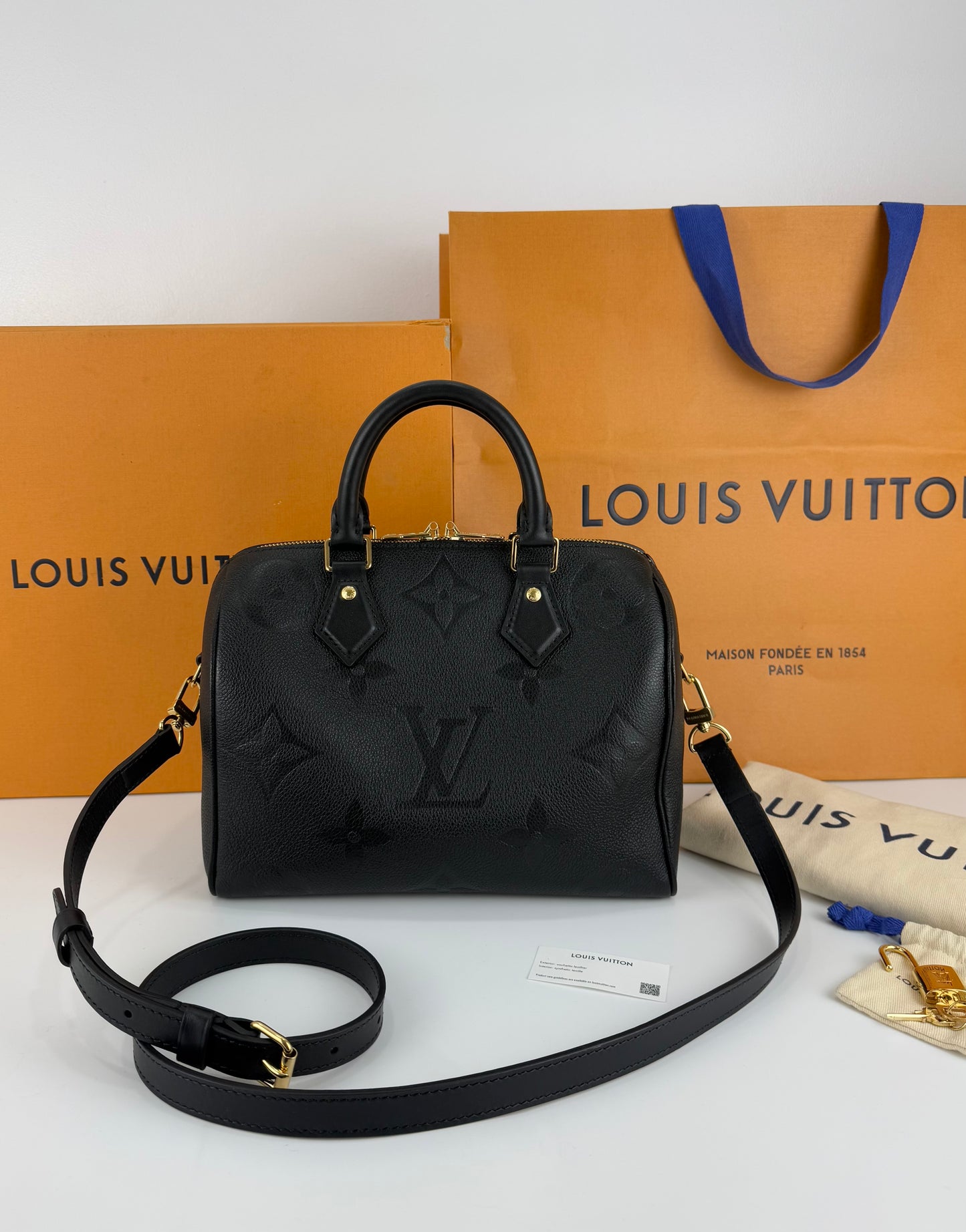 Louis Vuitton Speedy 25 Bandoulière 25 Monogram Empreinte