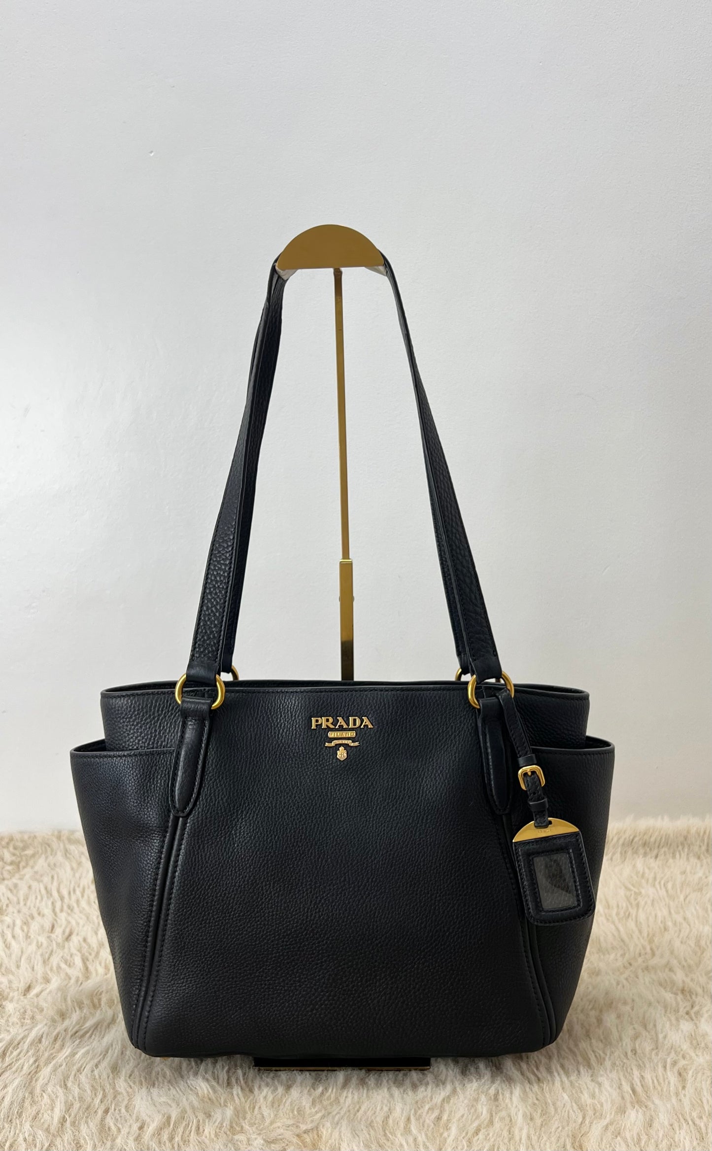 Prada Vitello Daino Leather Shoulder Bag