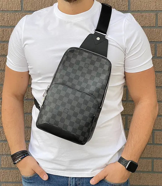 Louis Vuitton LV Avenue Sling Bag In Damier Graphite
