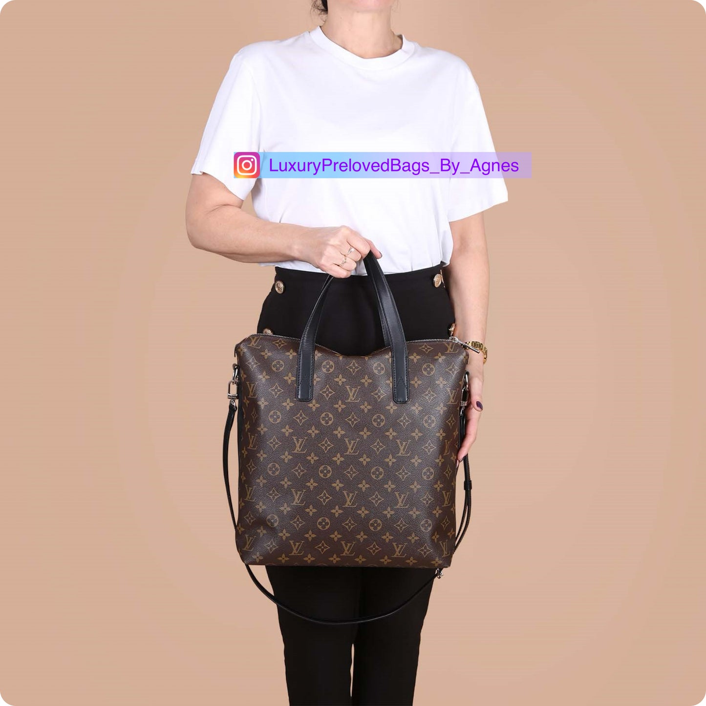 Louis Vuitton Monogram Macassar Kitan Tote