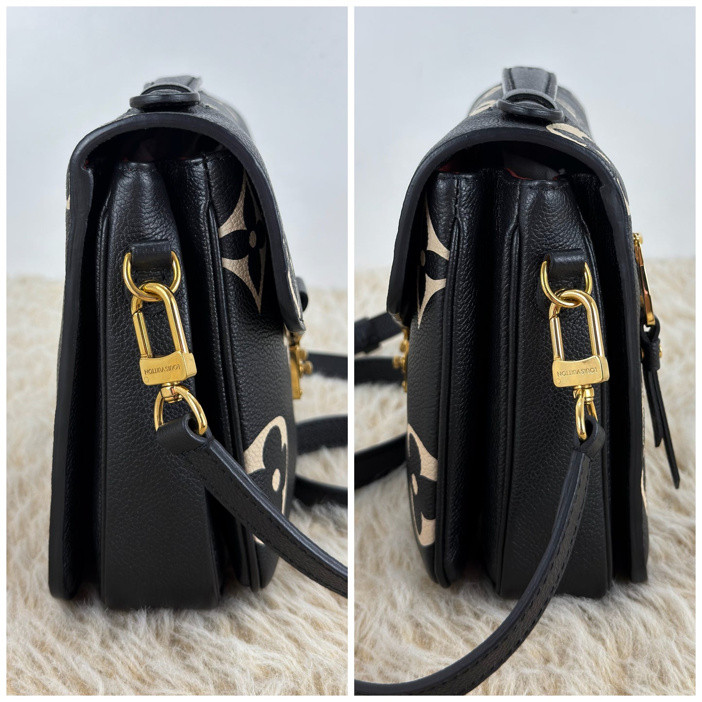 Louis Vuitton Pochette Métis Bicolor Monogram Empreinte