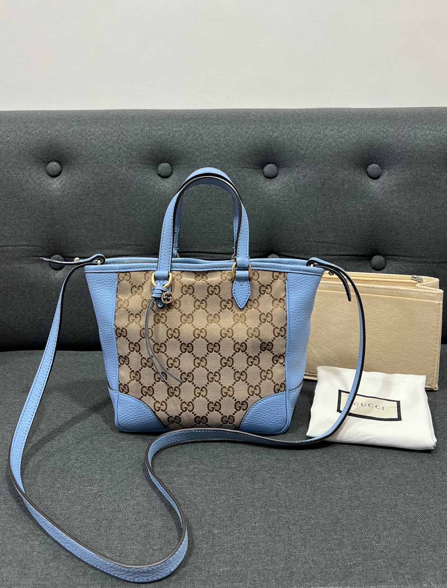 Gucci Bree GG Canvas Tote Bag