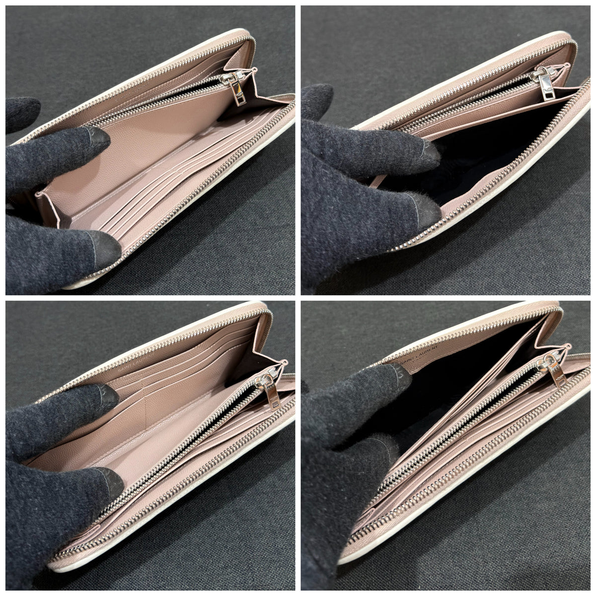 Pale Blush Saint Laurent Monogram
Zip Around Wallet