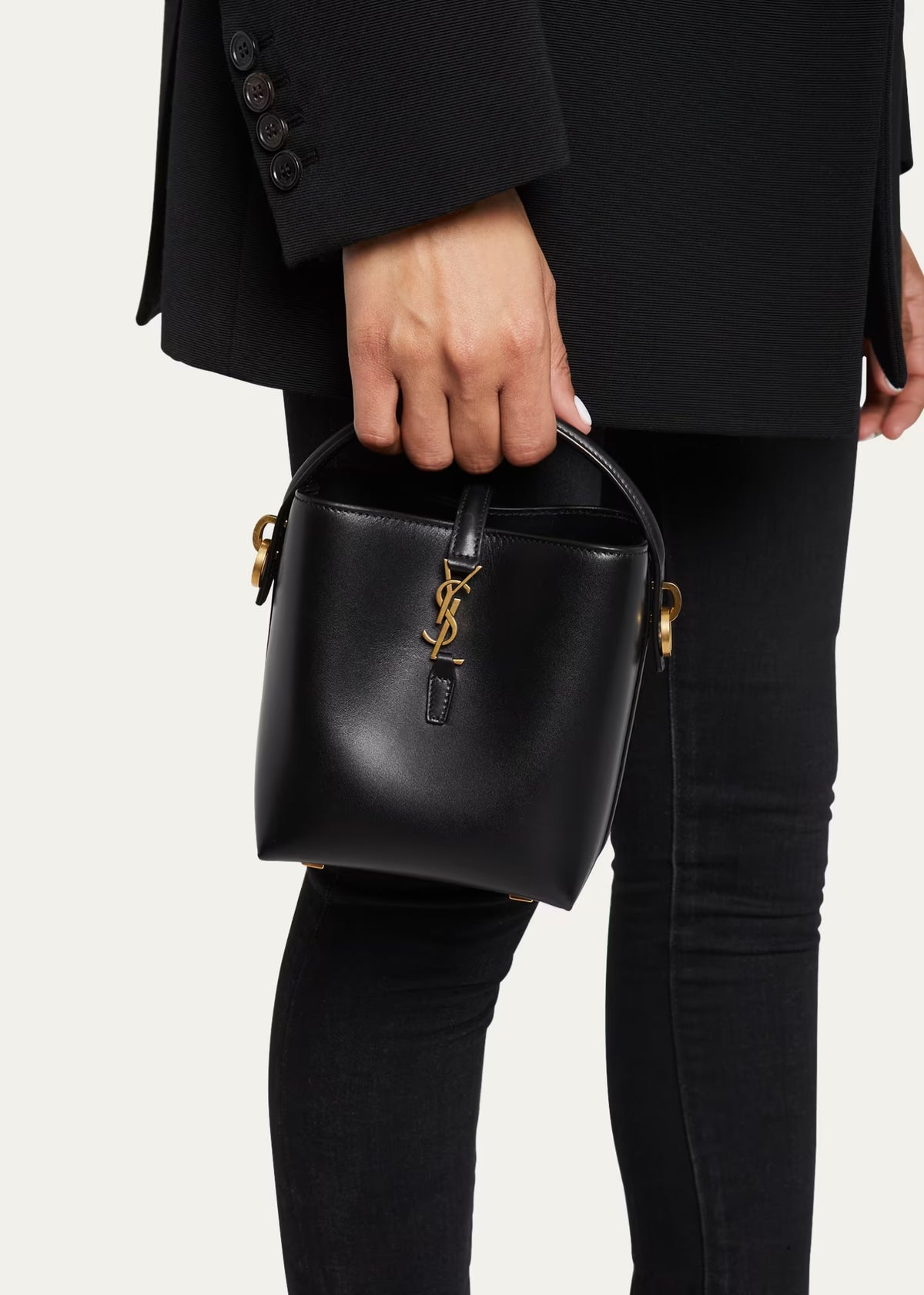 Saint Laurent Le 37 Mini In Shiny Leather