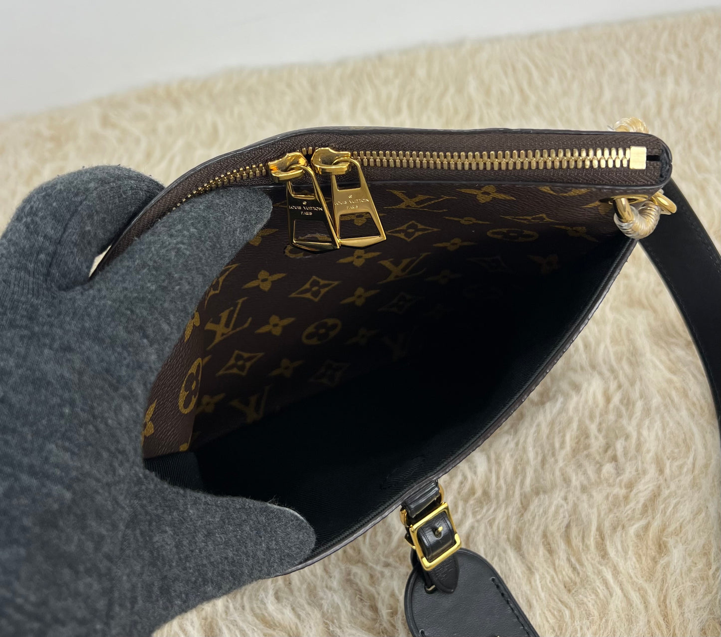 Louis Vuitton Monogram Canvas Odeon PM Noir