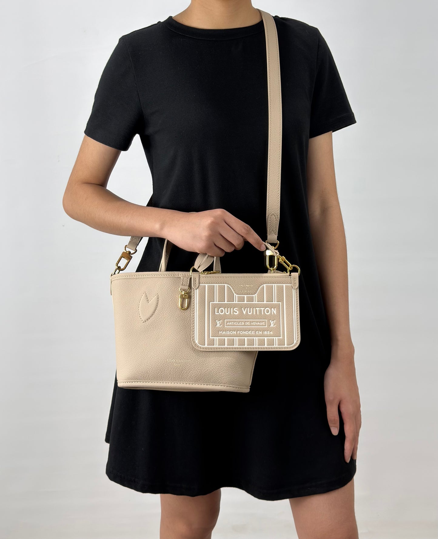 Louis Vuitton Inside Out BB Limestone Monogram