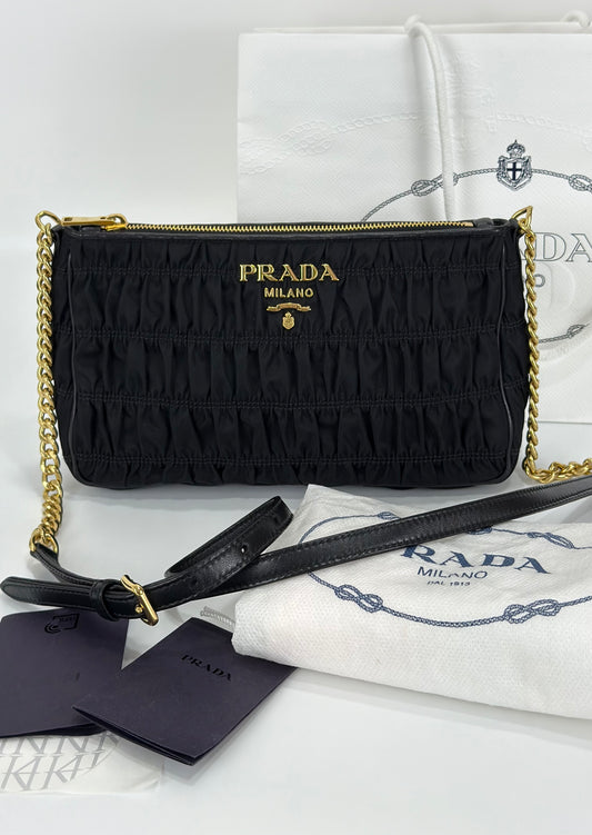 Prada 1BH152 Tessuto Gaufre Sling Bag
