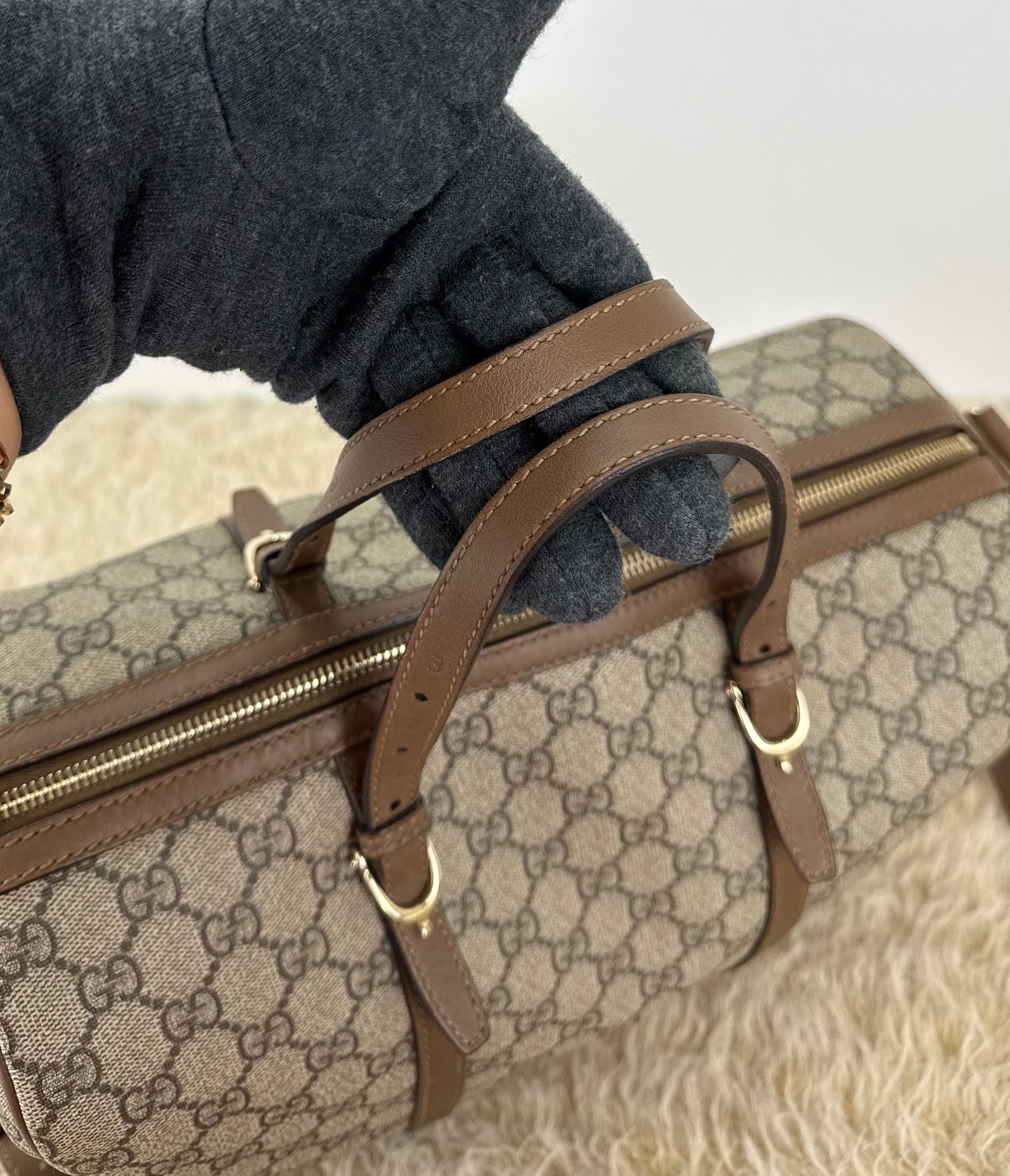 Gucci GG Supreme Boston Bag