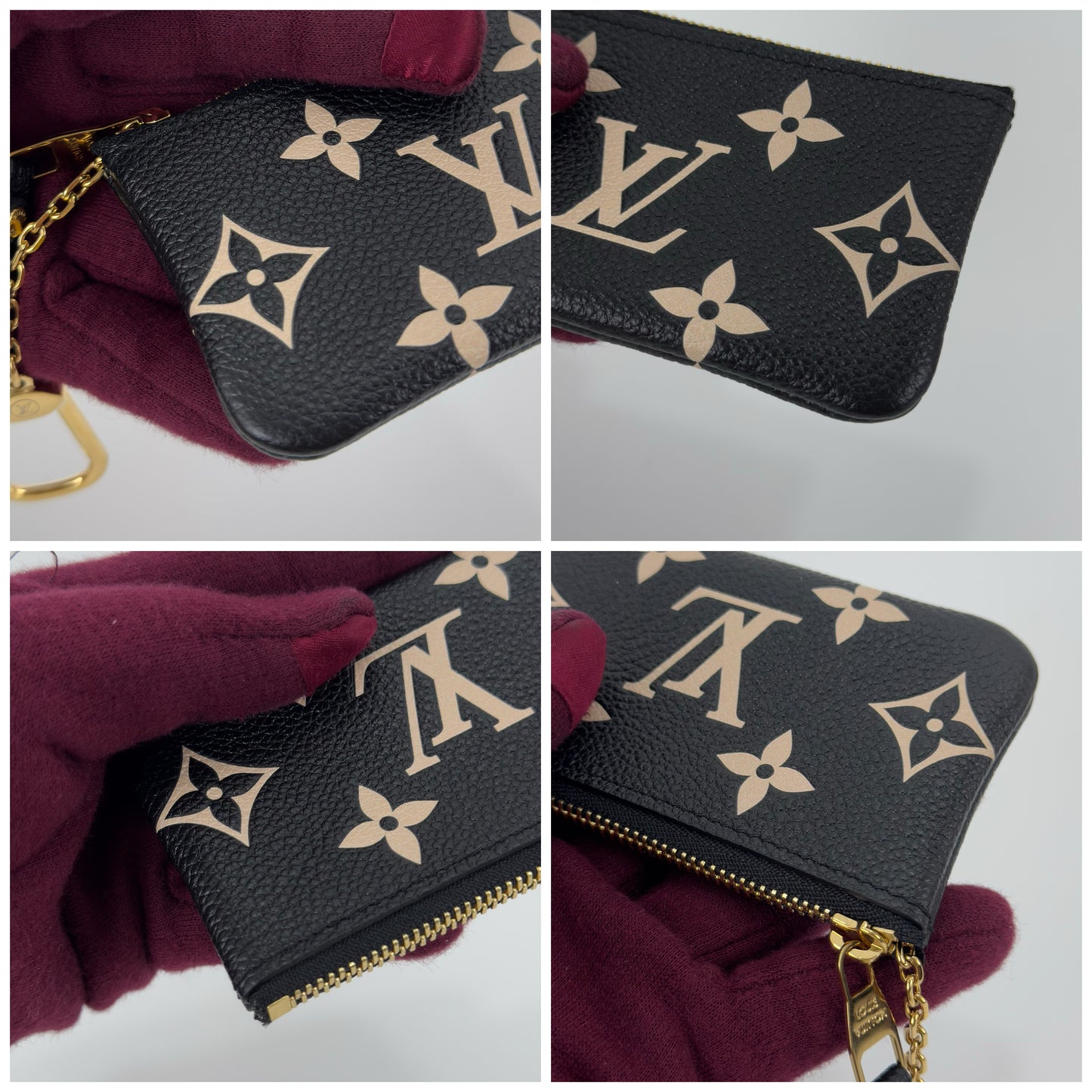 Louis Vuitton Giant Monogram Key Pouch Cles Bicolor
In Monogram Empreinte