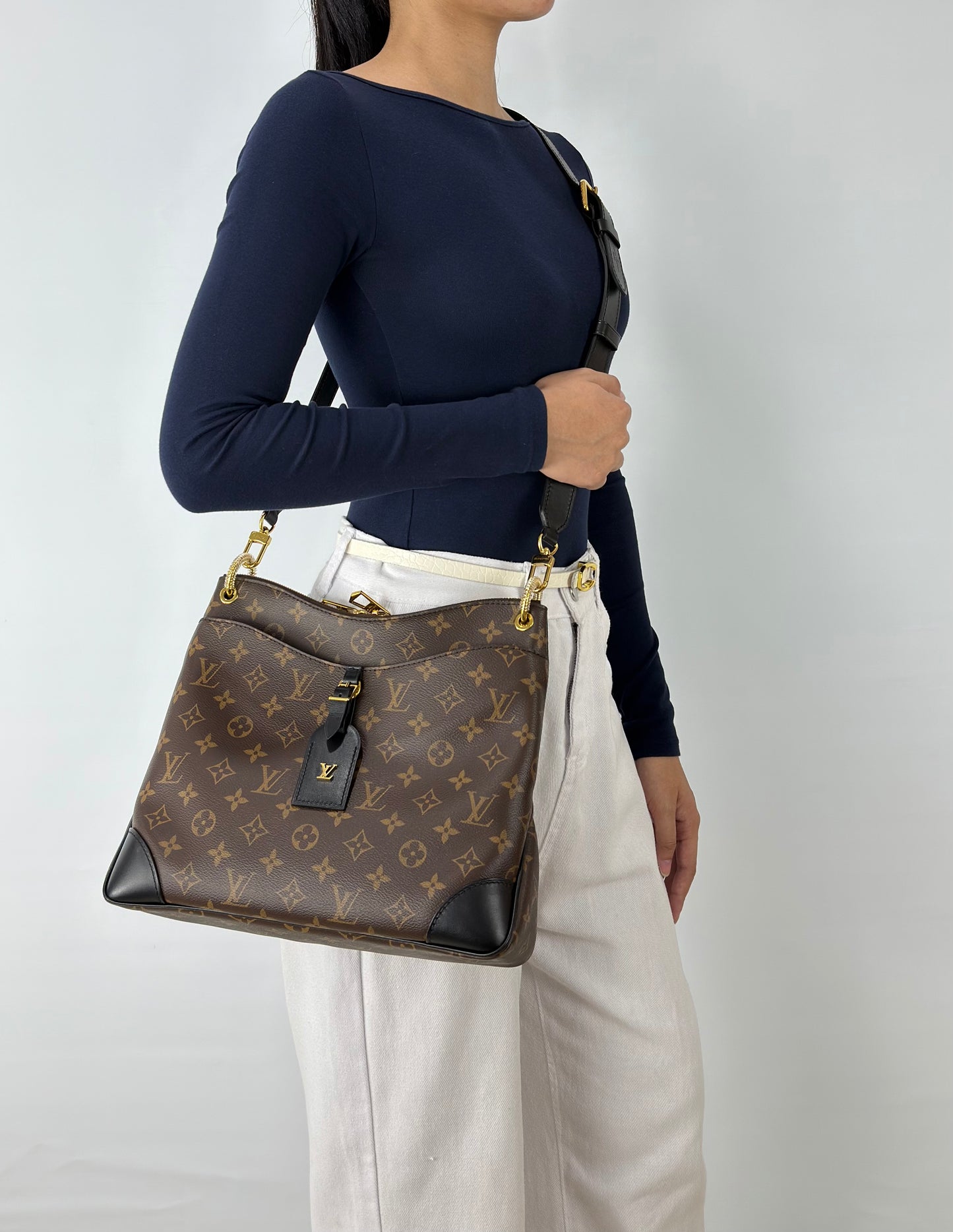 Louis Vuitton Monogram Canvas Odeon MM Noir