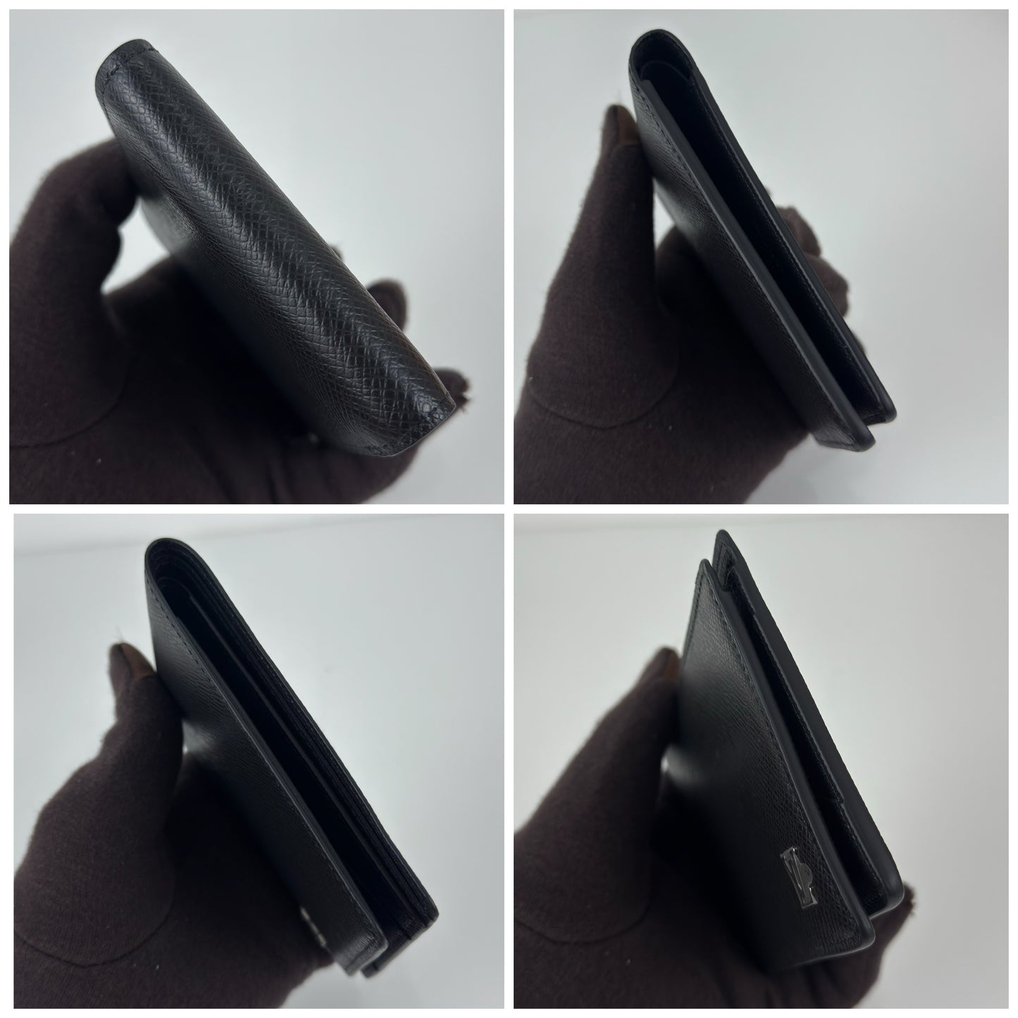 Louis Vuitton Multiple Wallet In Black Taiga Leather ( 1 )
