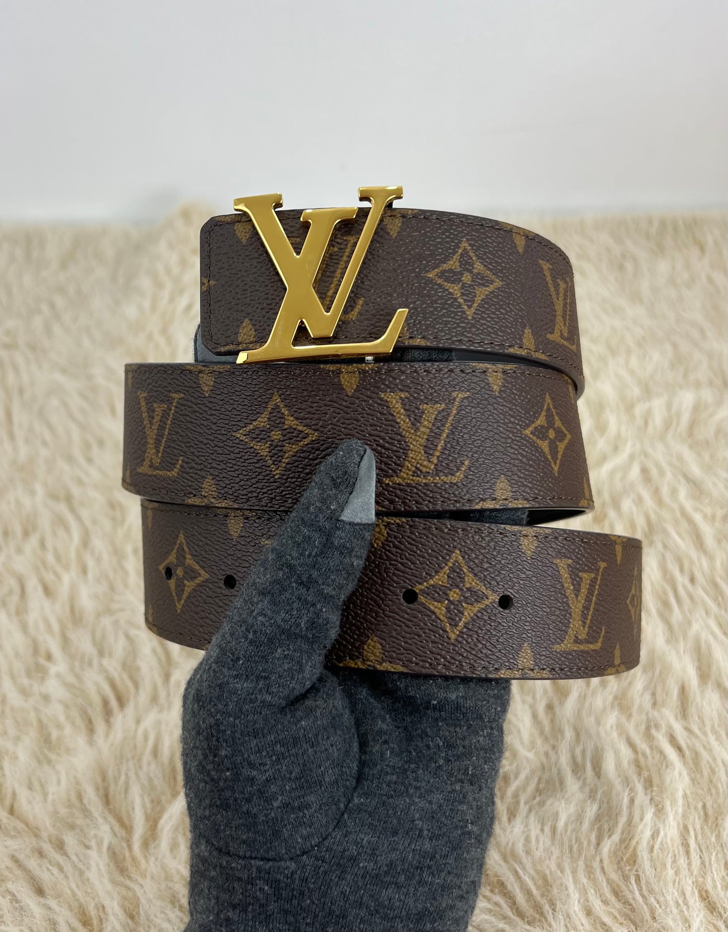 Louis Vuitton Monogram Canvas LV Initiales Reversible Belt 90/36