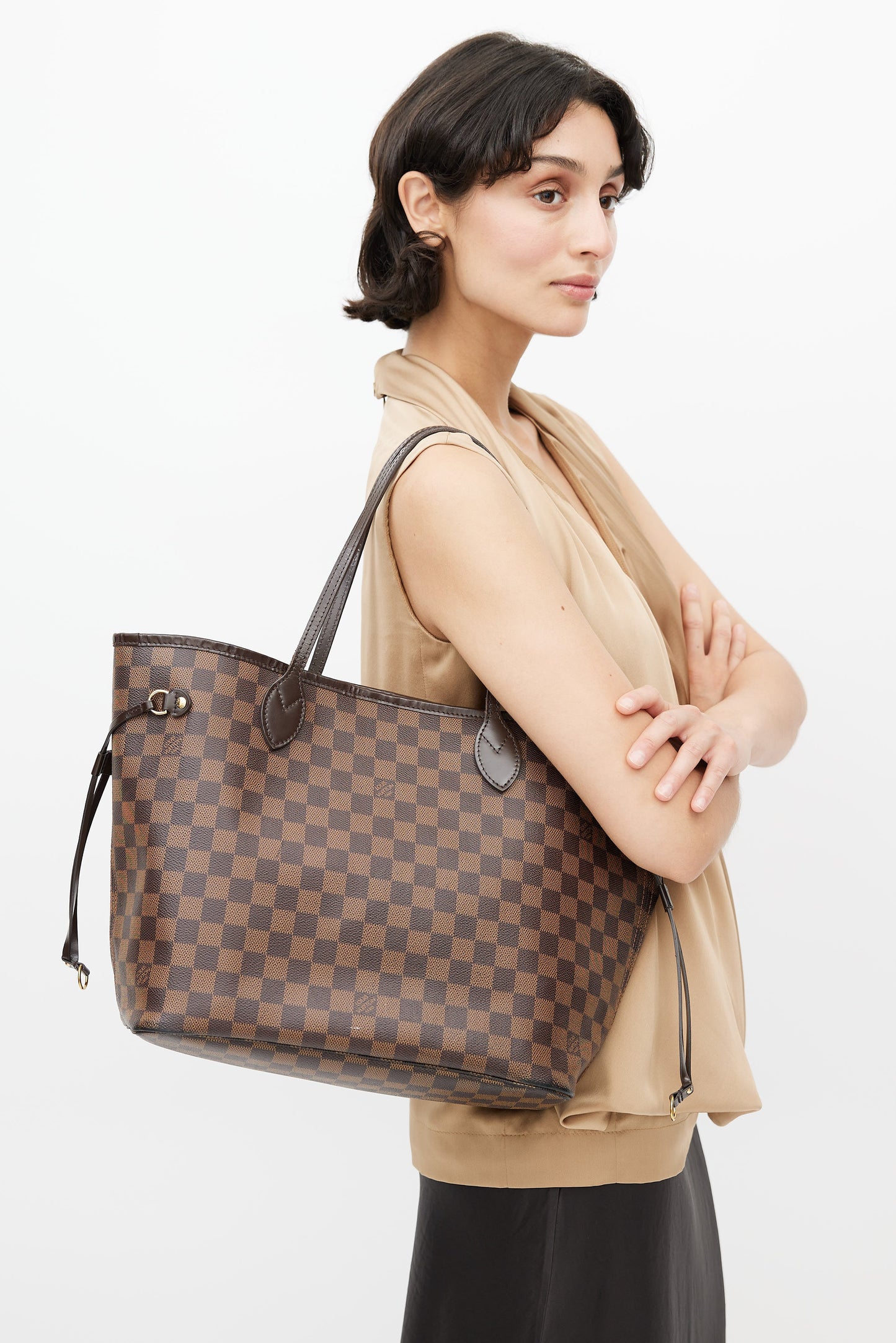 Louis Vuitton Neverful MM Damier Ebene AR4160