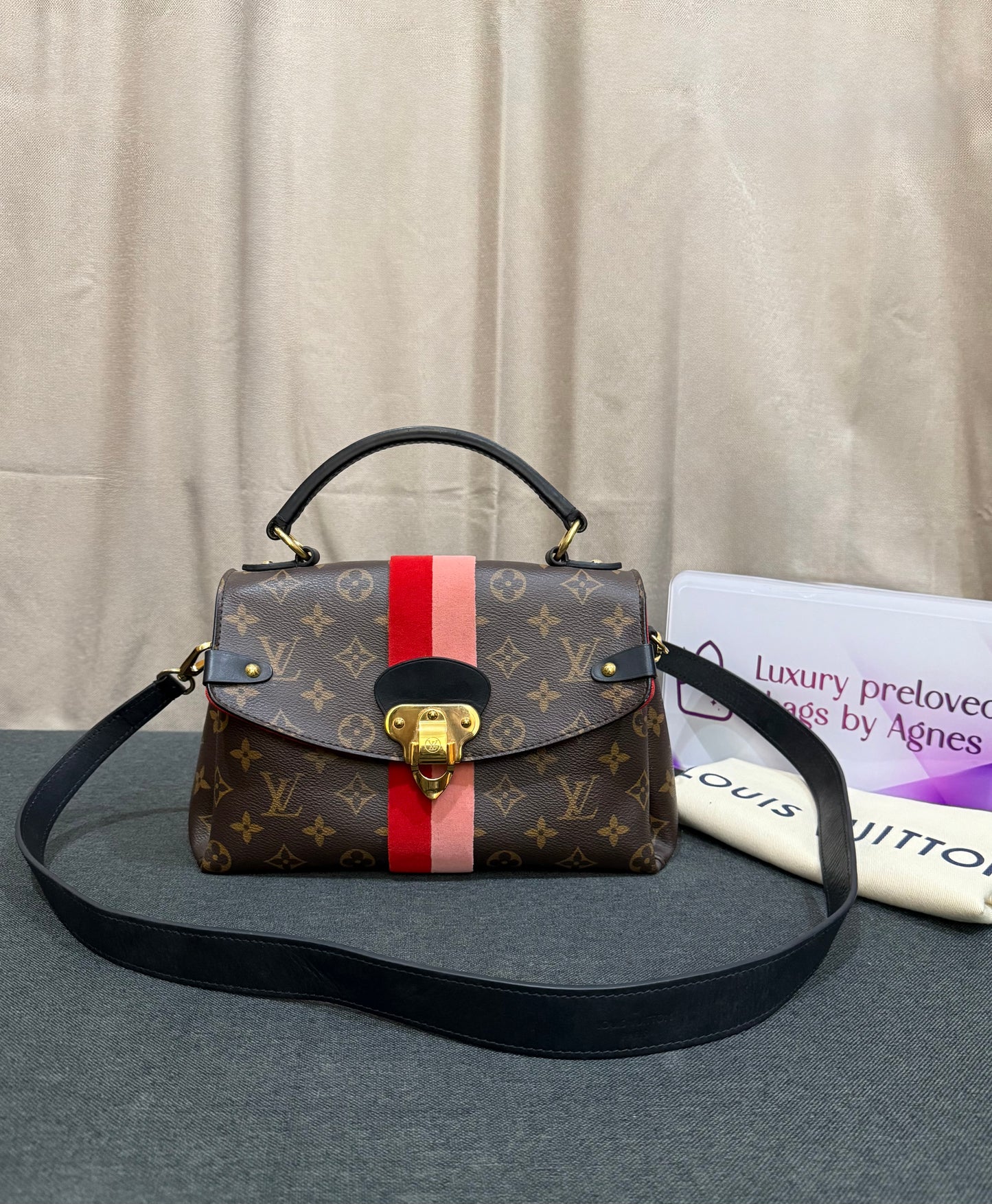 Louis Vuitton Georges BB Monogram In Coquelicot Peach