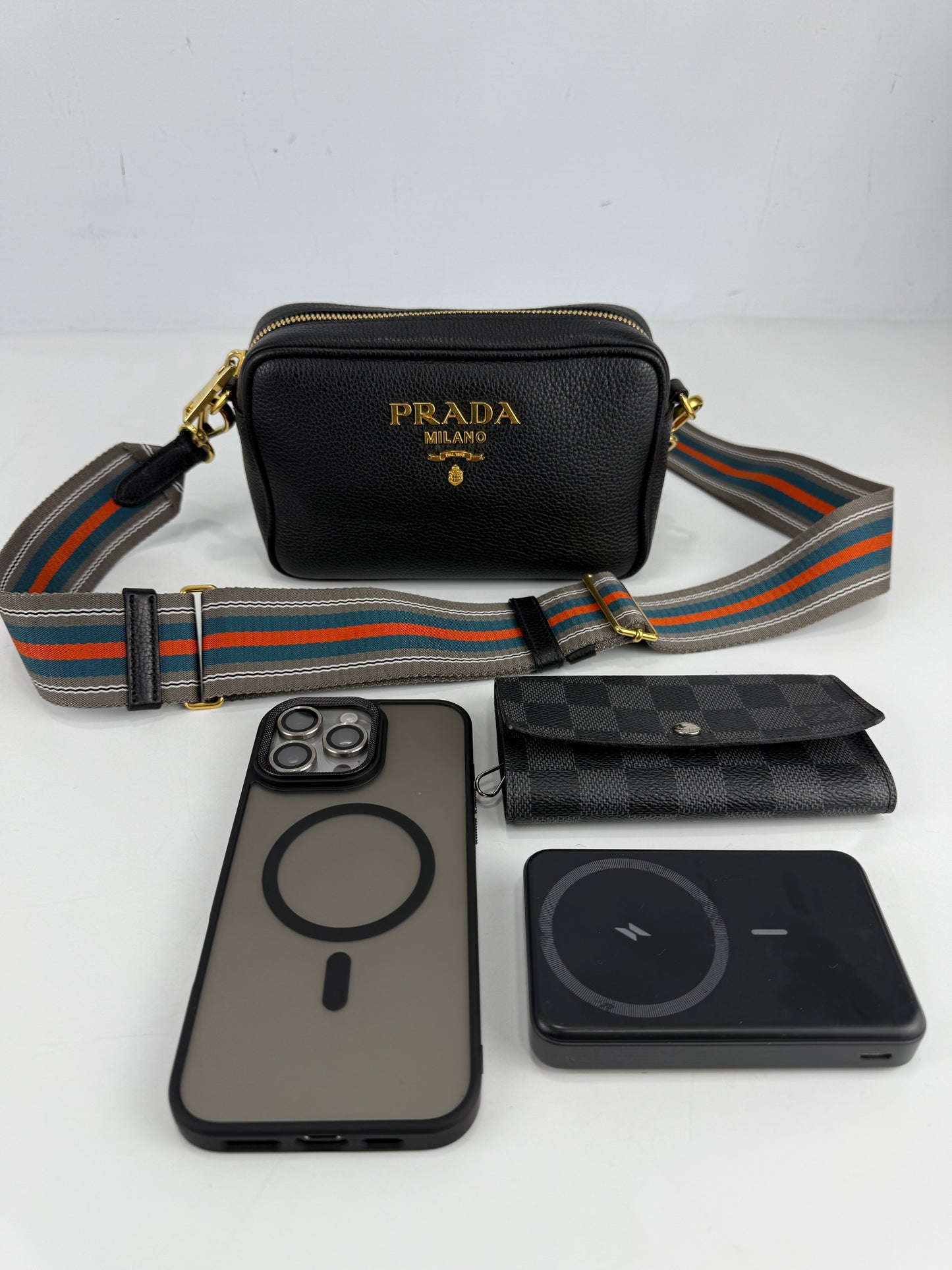 Prada Vitello Phenix Crossbody Bag Mini