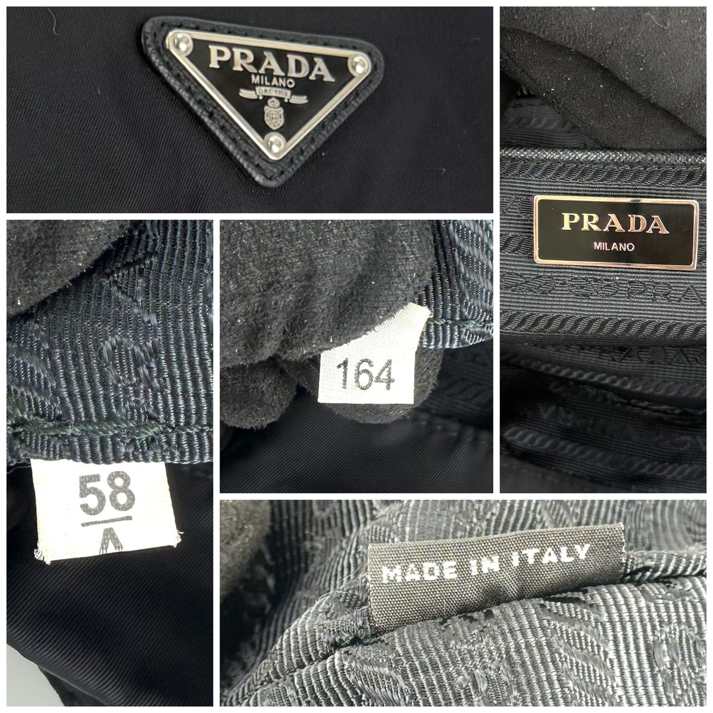 Prada Enamel Triangle Logo Re-Nylon Medium Backpack