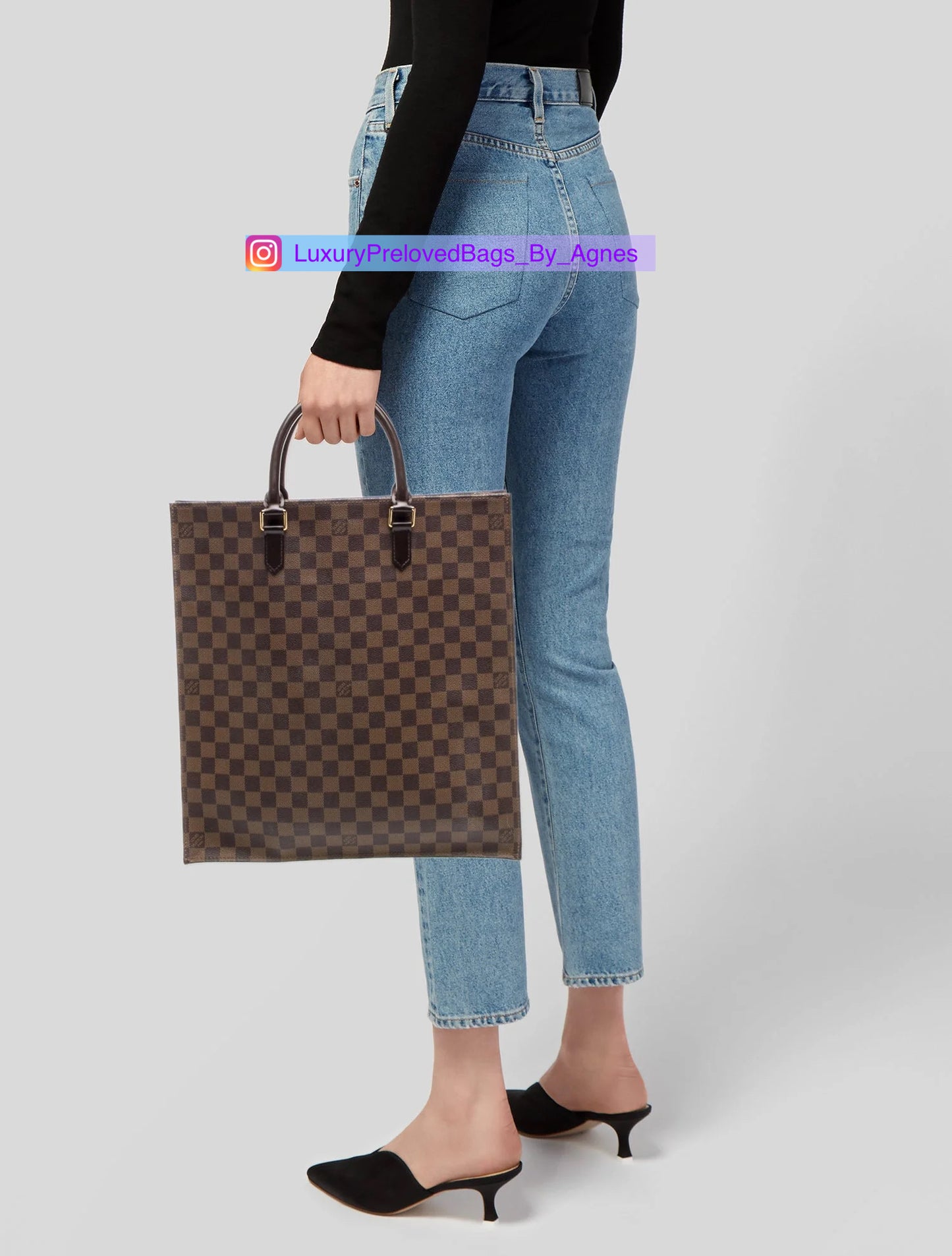 Louis Vuitton Damier Ebene Sac Plat GM