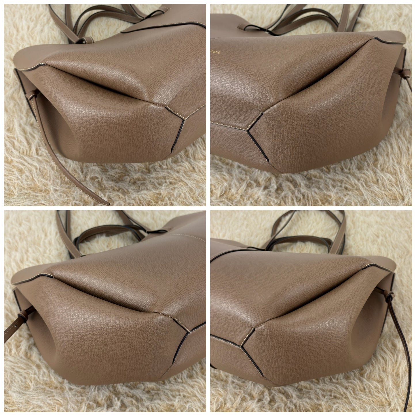 Polène Textured Calfskin Cyme Large Tote Root