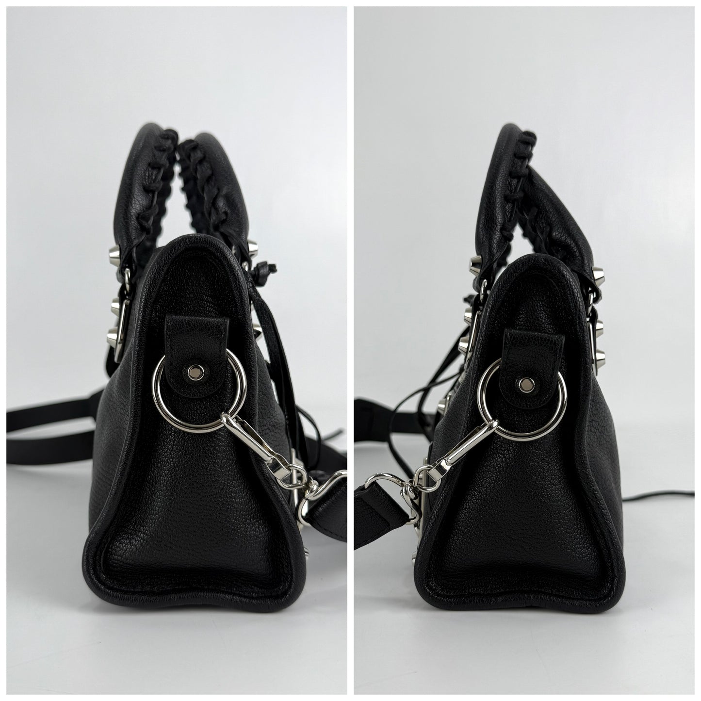 Baleciaga Metallic Edge City Mini