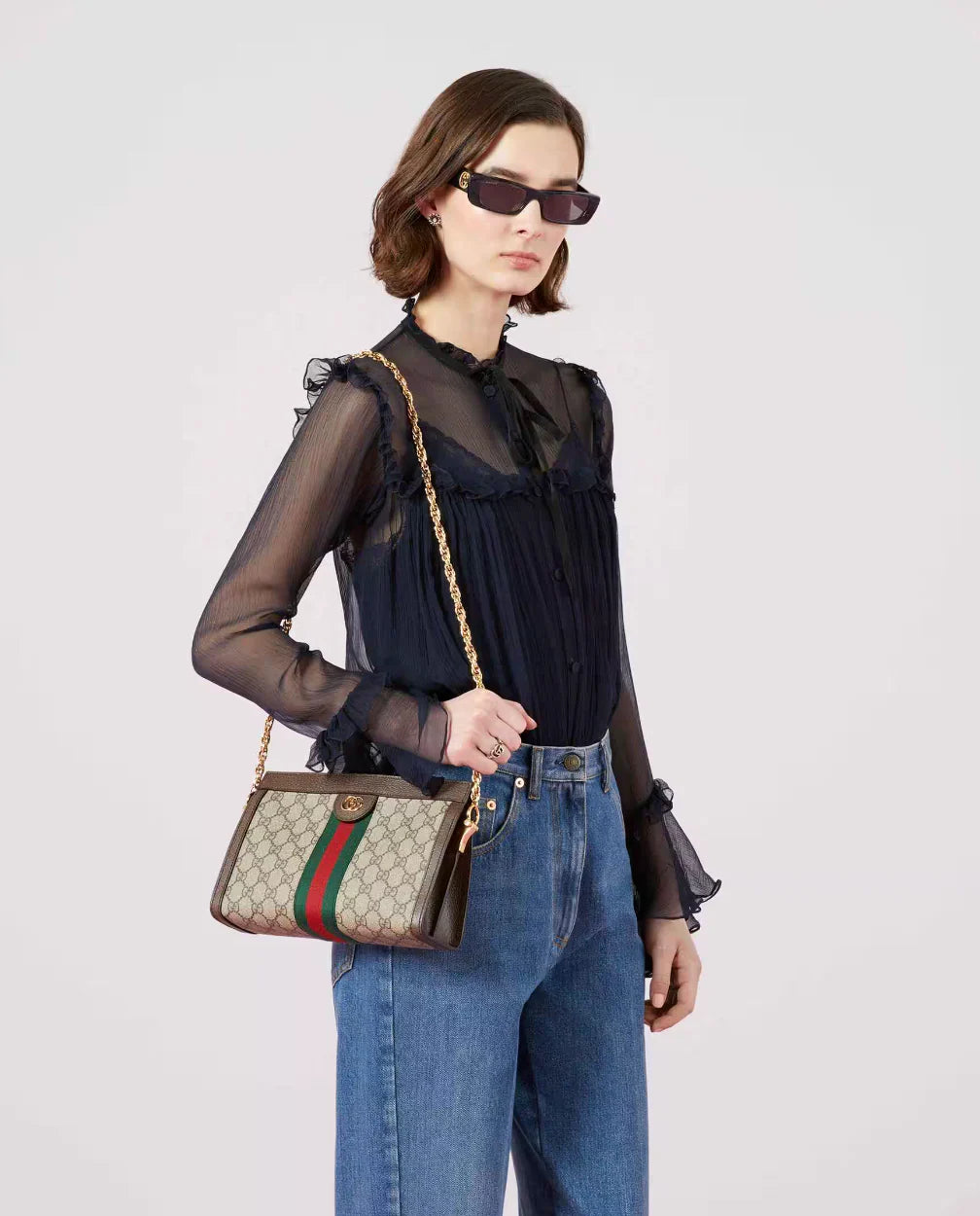 Gucci GG Ophidia Small GG Supreme Chain