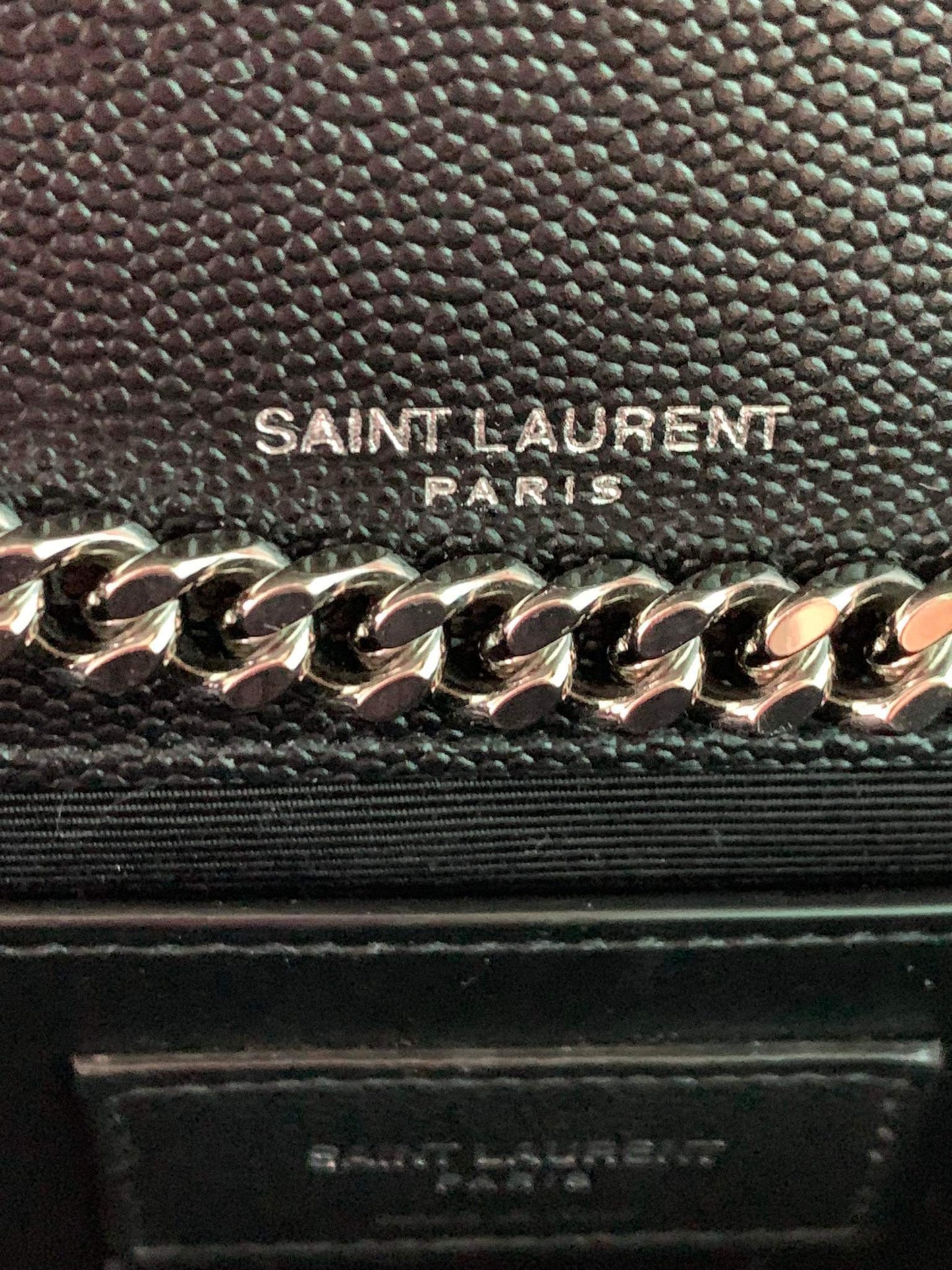 YSL kate medium in silver hardwares
