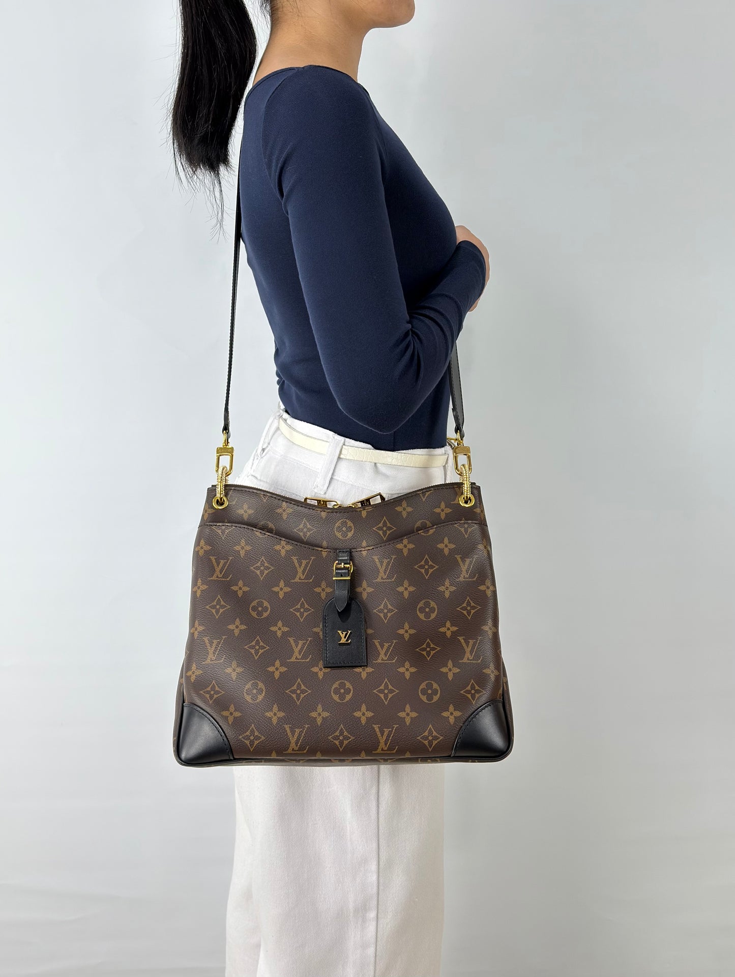 Louis Vuitton Monogram Canvas Odeon MM Noir