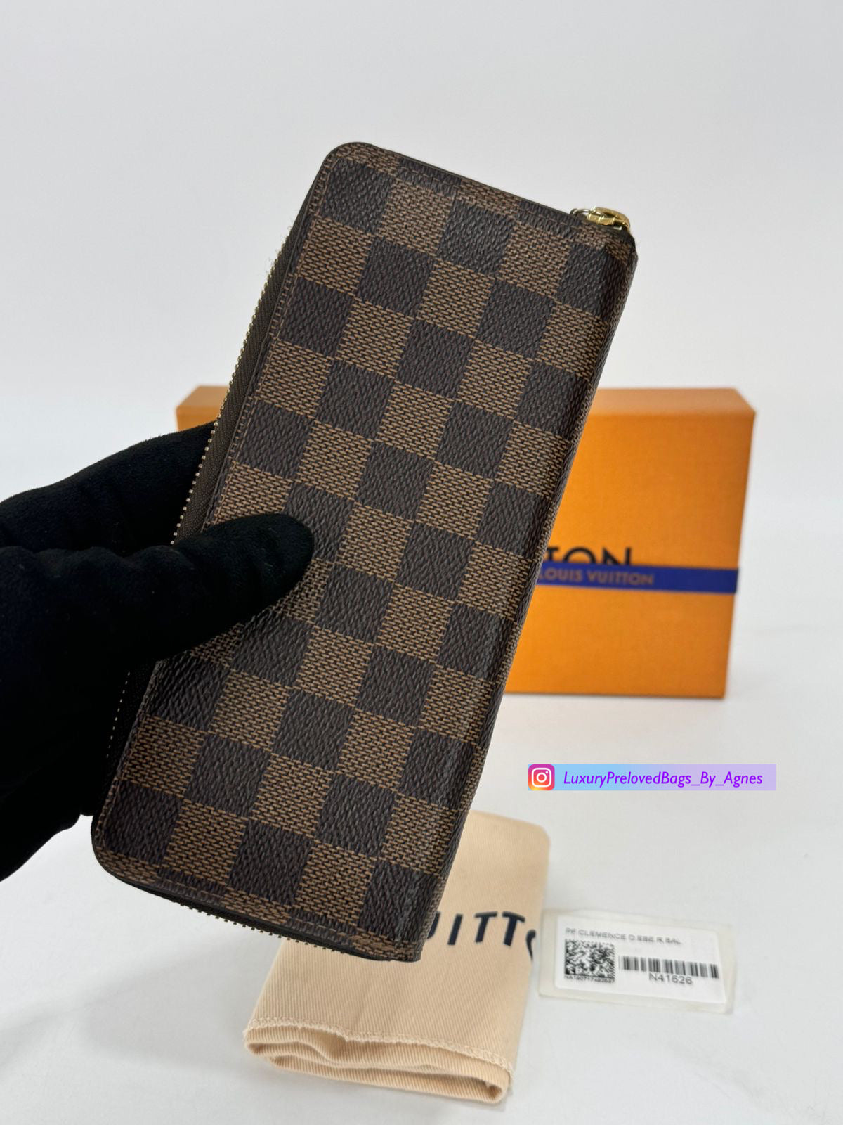 Louis Vuitton Clemence Wallet Damier Ebene