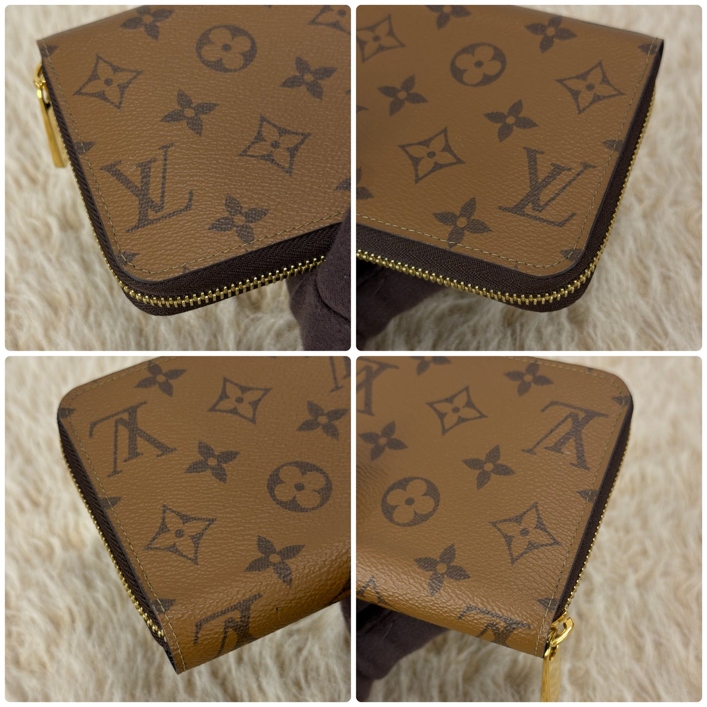 Louis Vuitton Zippy Wallet Reverse Monogram Canvas