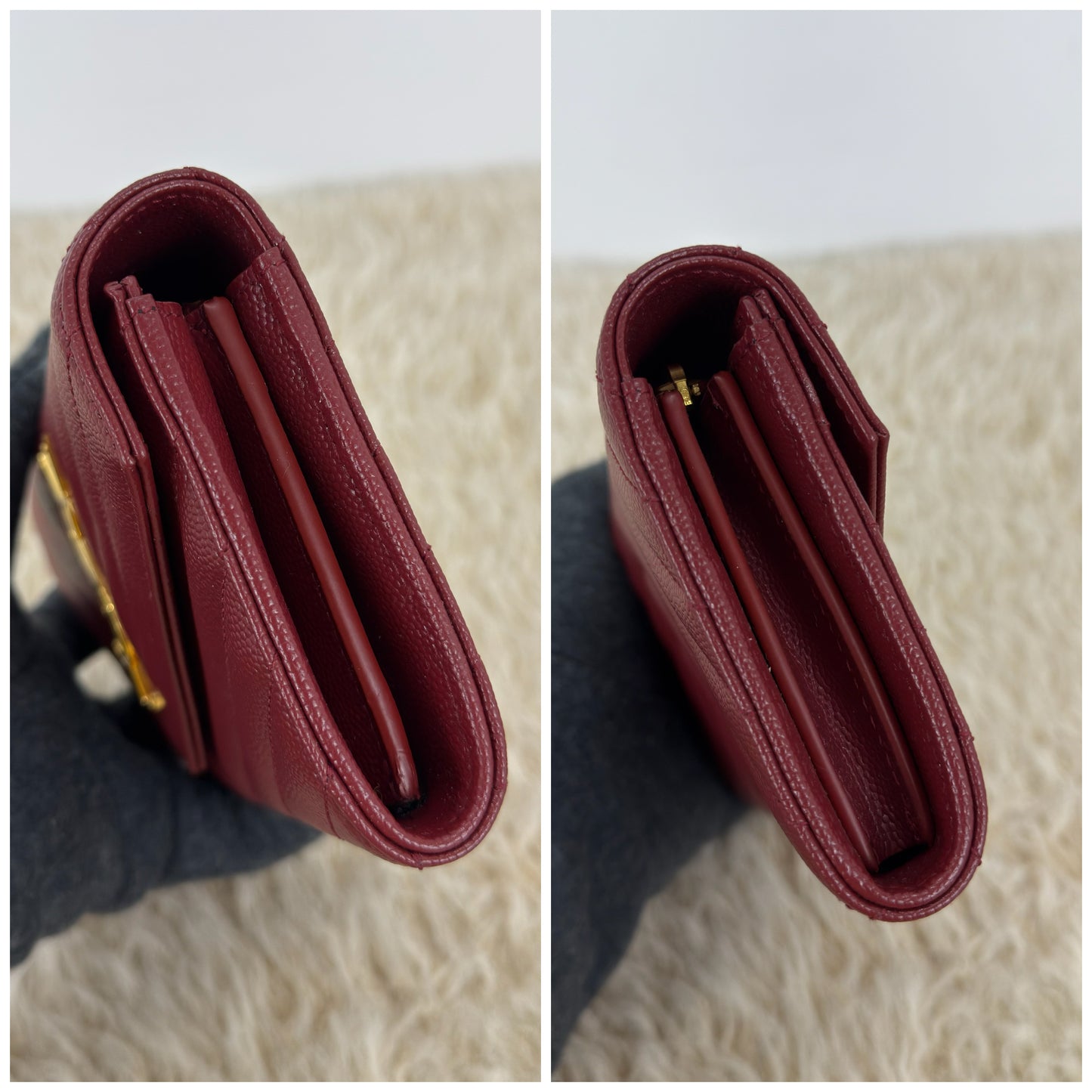 Ysl Yves Saint Laurent Cassandre Matellase Large Flap Wallet