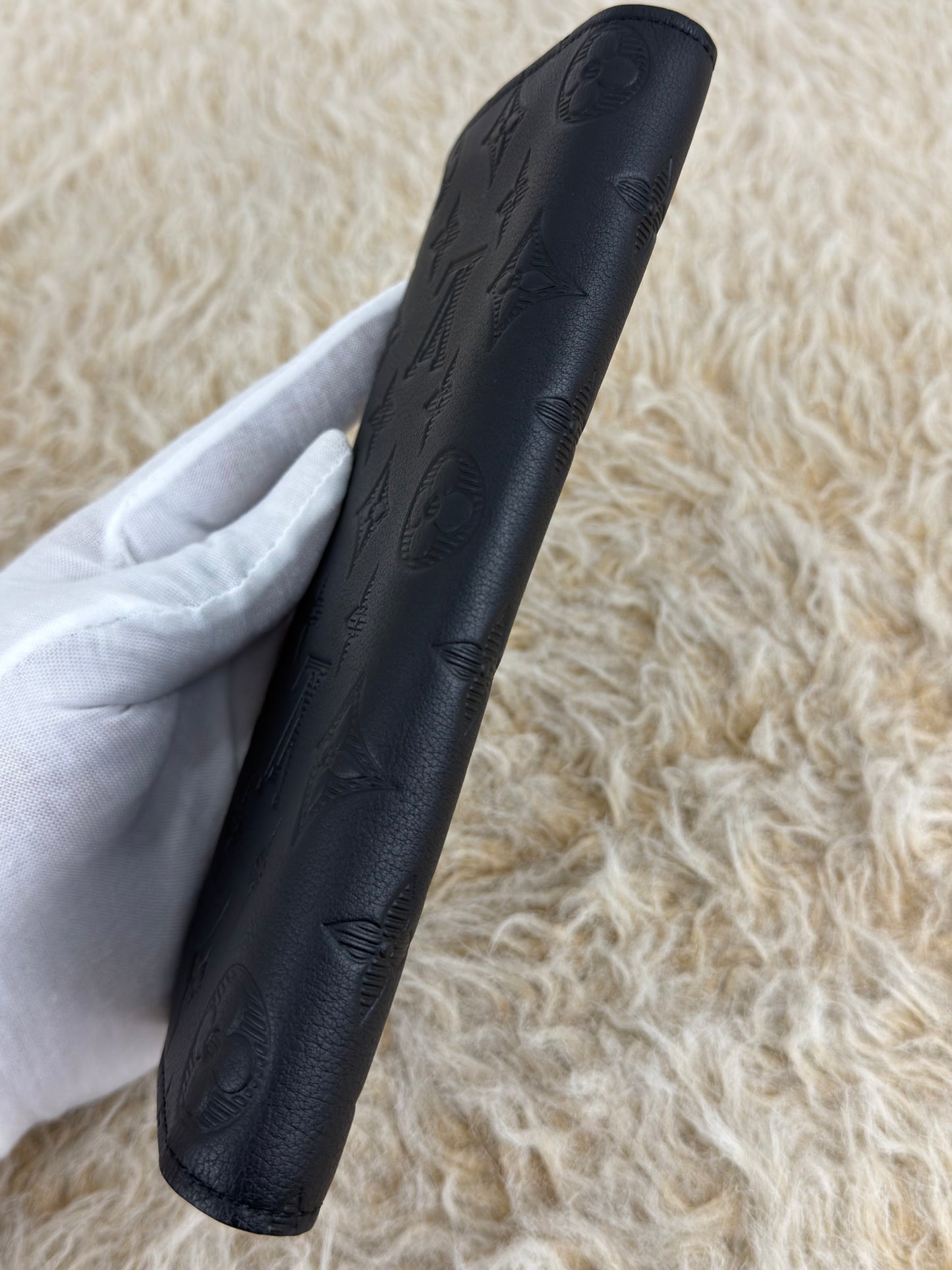 Louis Vuitton Brazza Wallet In Monogram Shadow Black