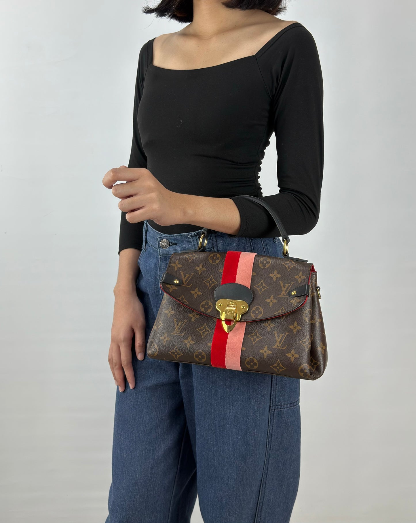 Louis Vuitton Georges BB Monogram In Coquelicot Peach