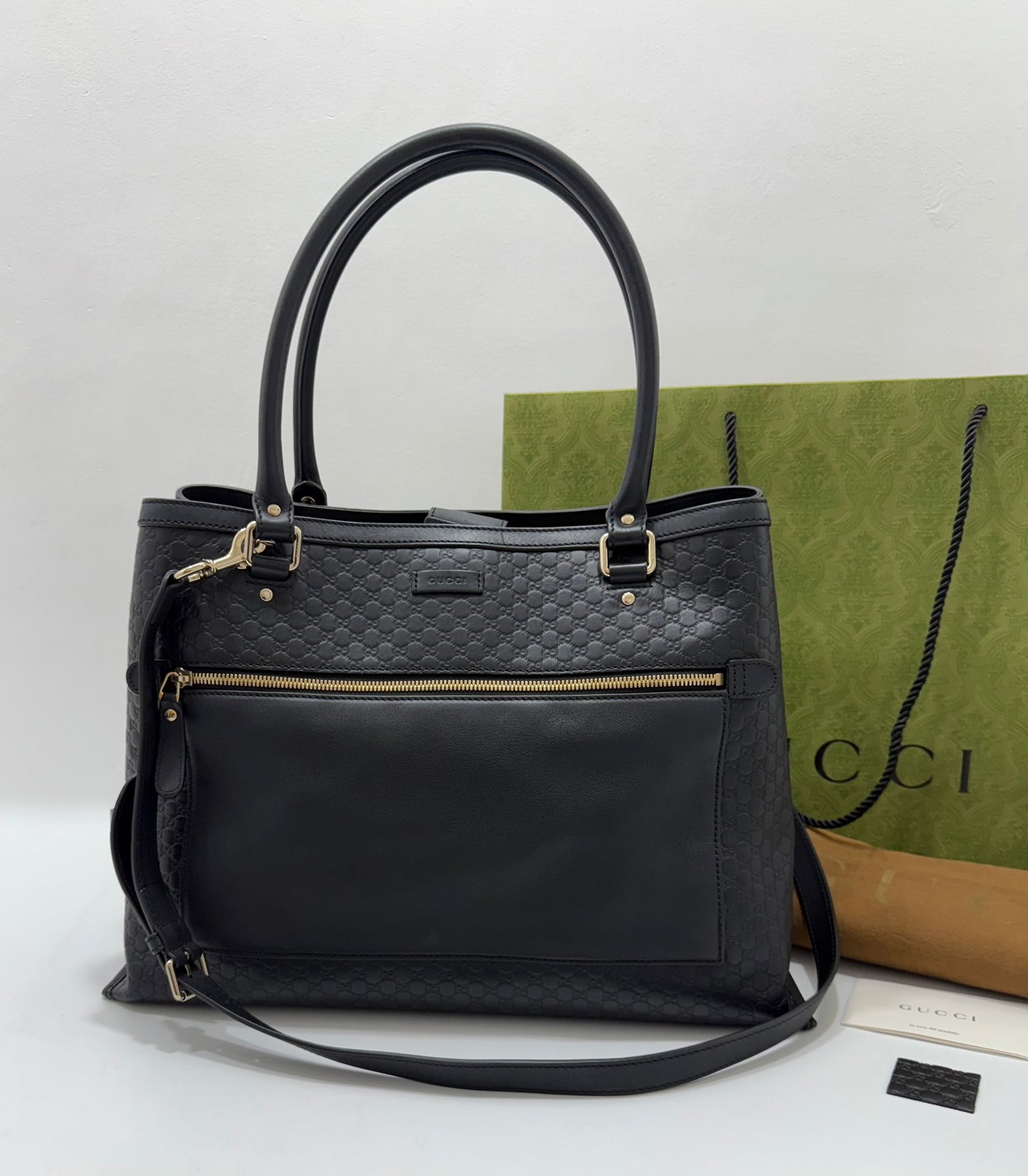 Gucci Microguccissima Leather Tote Bag